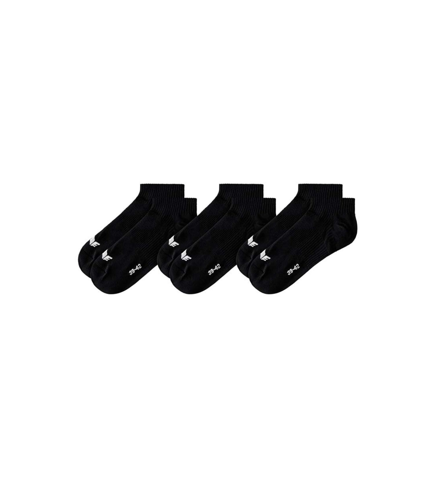 Erima Unisex 3-Pack Socks 35 Black