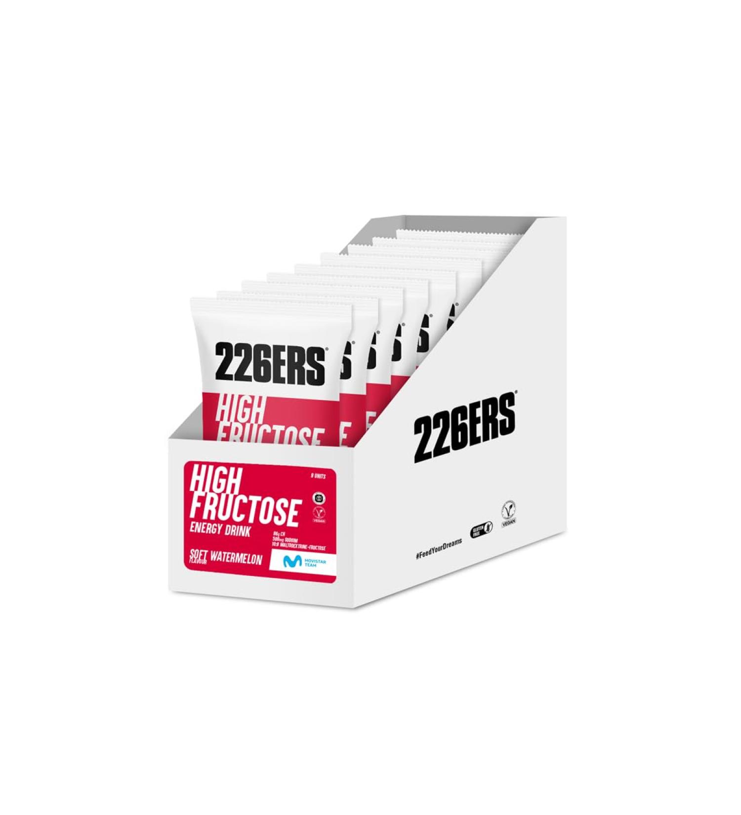 226ERS High Fructose Energy Drink energy drink for athletes with maltodextrin and fructose vegan and glutenfree provides carbohydrates watermelon flavor 9 x 90 g - Buy Online on GoSupps.com