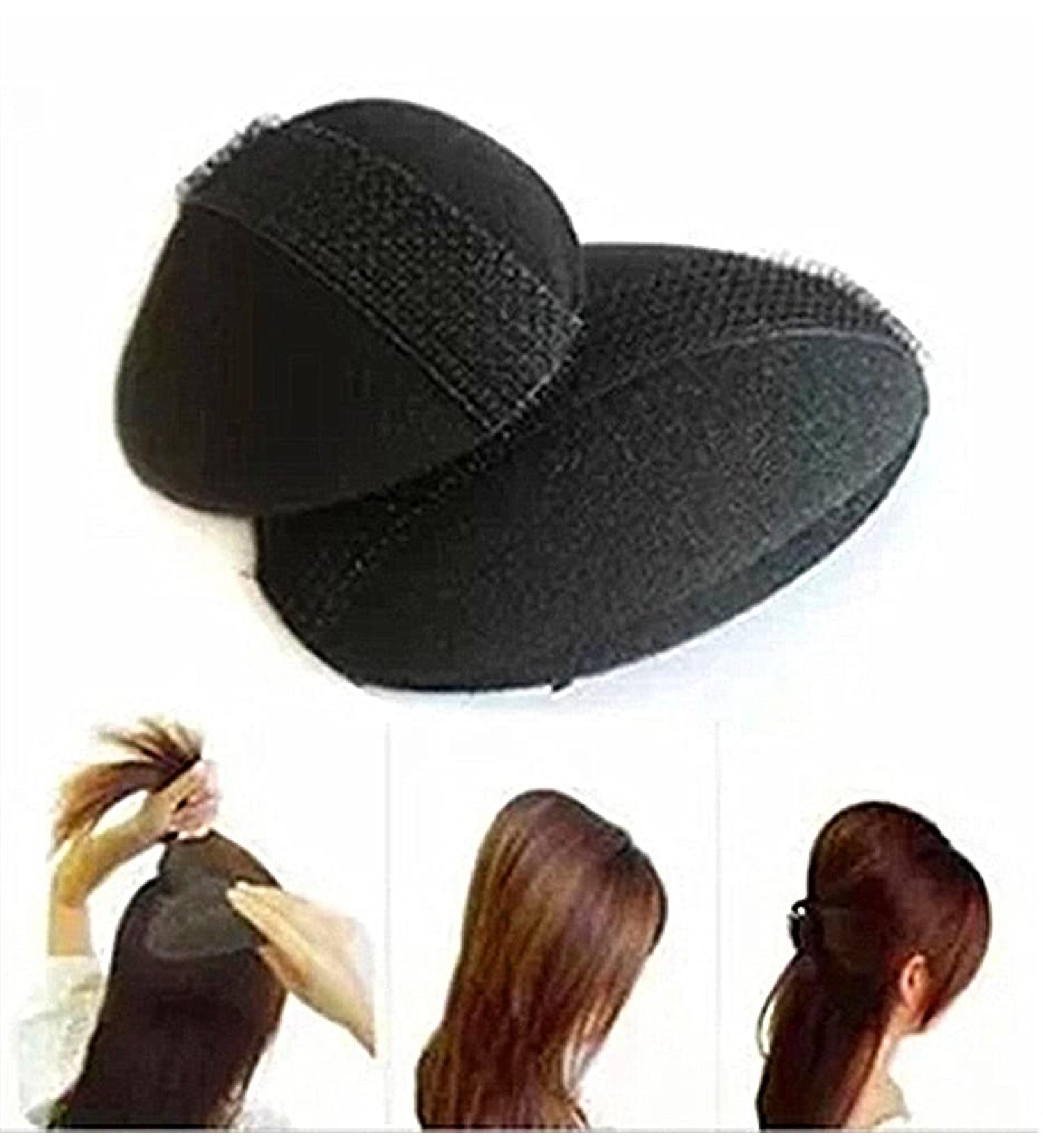 Bump It Up Volume Hair Base Styling Insert Tool - Beehive Hair Styler for Women - Bun Maker & Braid Tool - Black - Buy Online on GoSupps.com