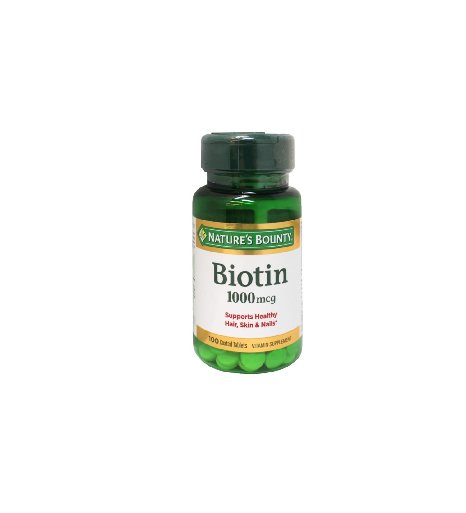 Nature's Bounty Biotin 1000mcg 100 ct