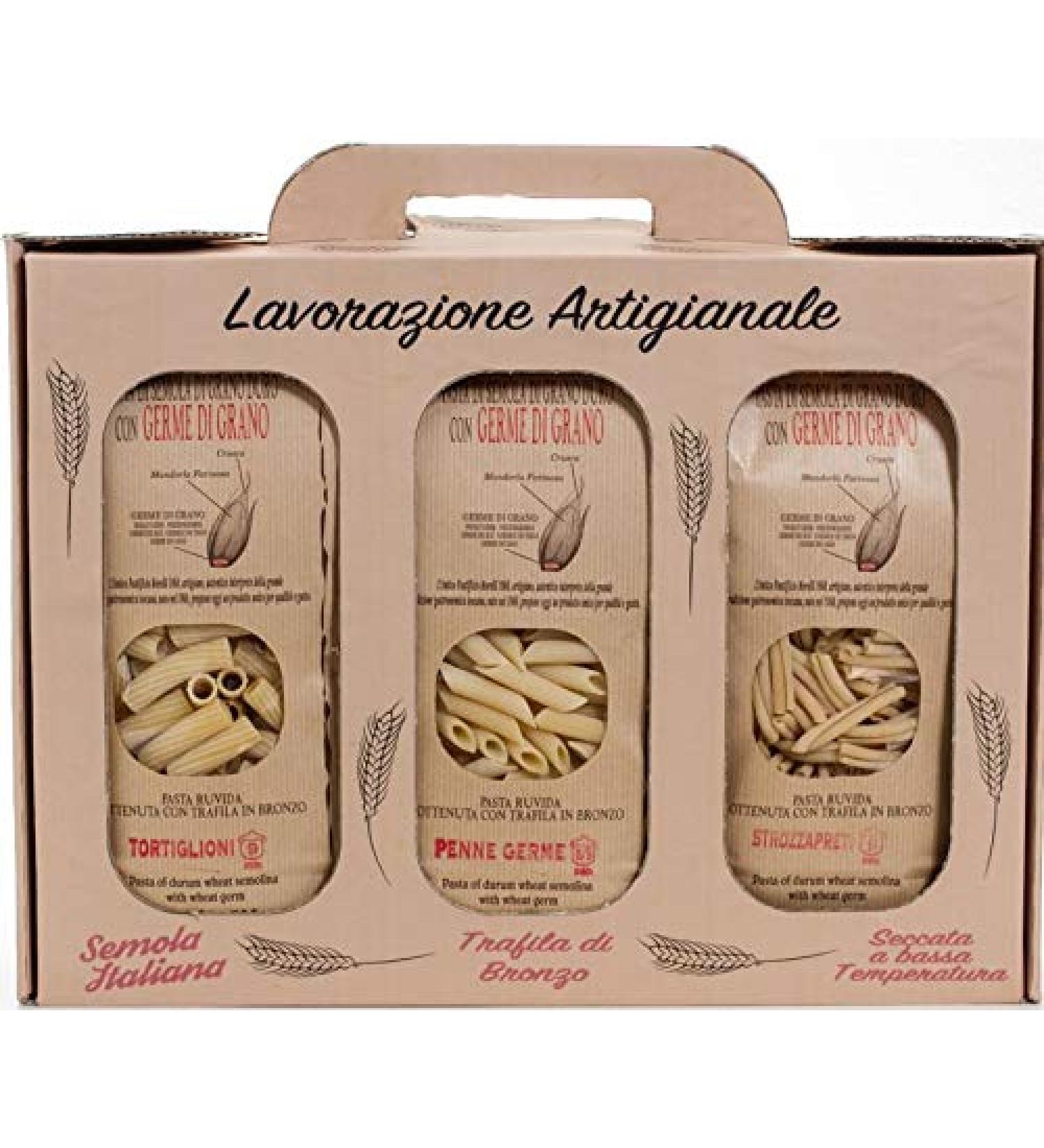 Pastificio Morelli - Tuscan Pasta Regional Shapes (3x500g) - (Germ Grain) - Buy Online on GoSupps.com