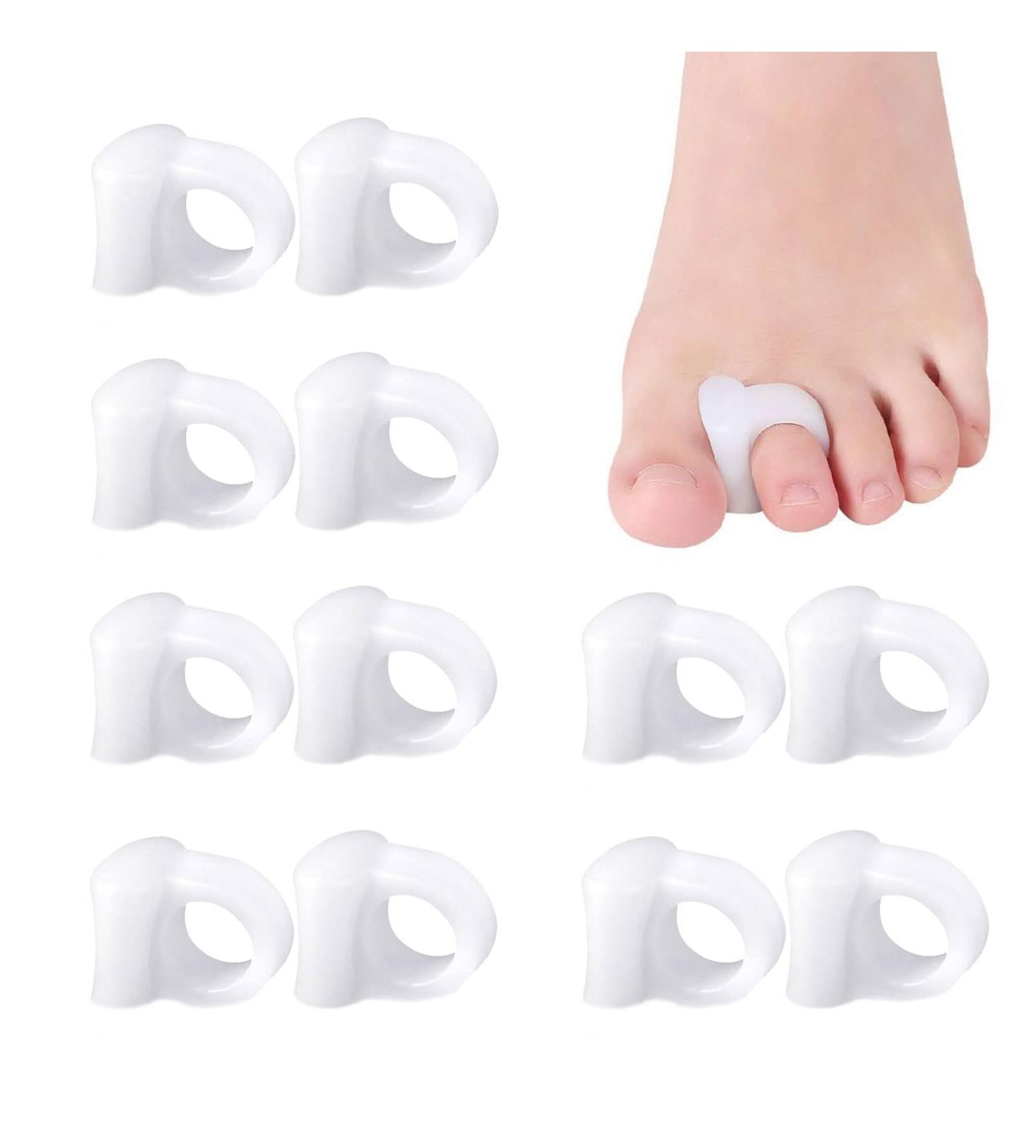 TSHAOUN 12x Gel Toe Spreader for Bunion Correction | Relief for Overlapping Toes & Hallux Valgus | Pain & Pressure Relief for Small Toes - Buy Online on GoSupps.com