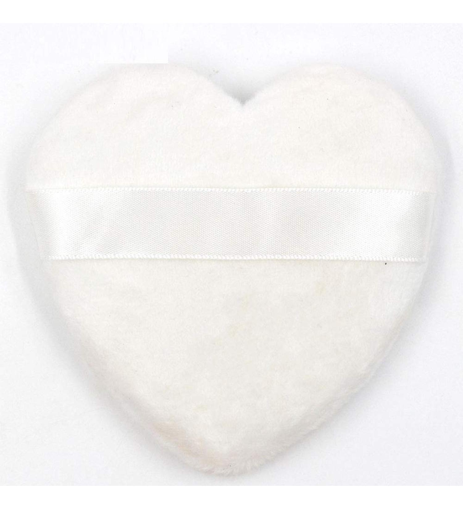 XYAM Makeup Blendiful Puffs Large Face Powder Puffs Cotton Velour Love Shape with Strap Makeup Tool Sponges(Love Heart White) Love heart White - Buy Online on GoSupps.com