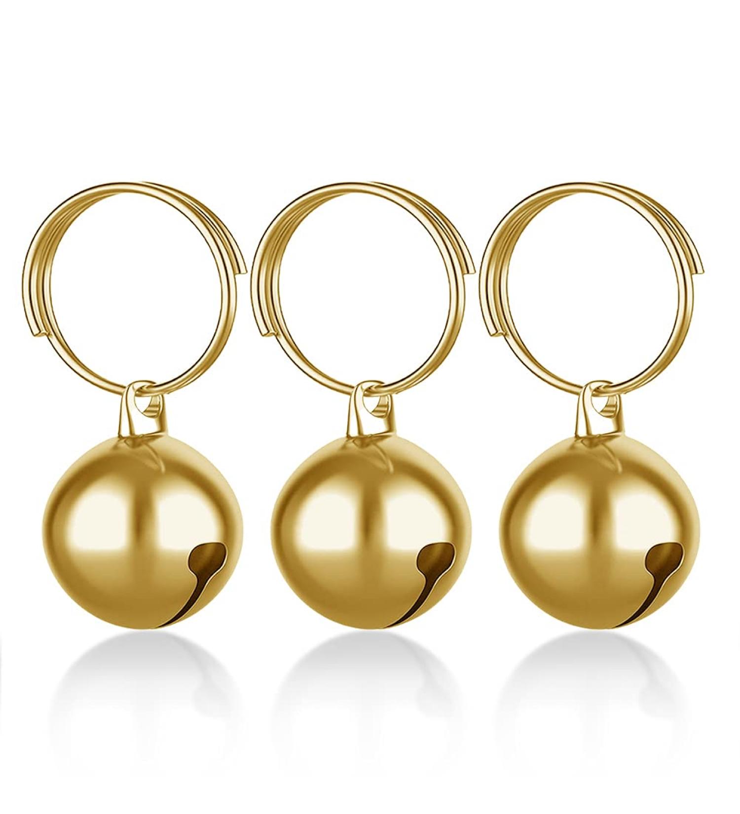 Round 1/2-Inch Silver Dog Bells for Pets - 3-Pack DelightBox Products - Buy Online on GoSupps.com