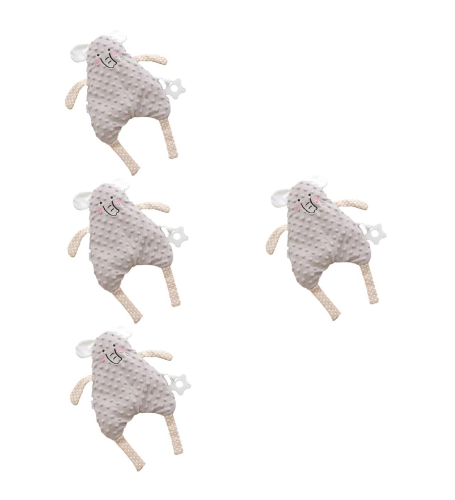ABOOFAN Baby Girl Comfort Towel Set - 4 Soft Cuddly Blankets & Animal Stuff Toys for Babies - Buy Online on GoSupps.com