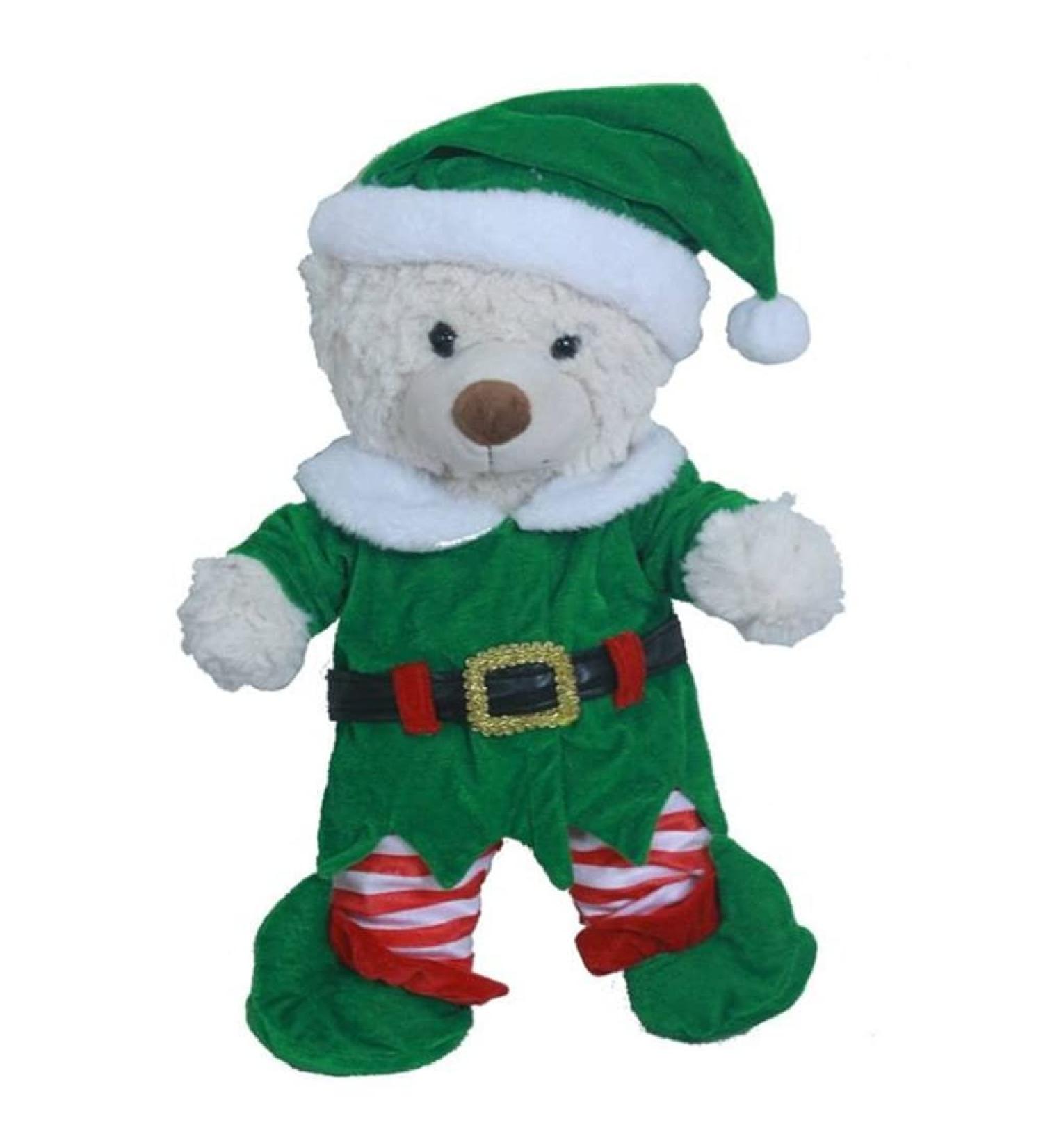Christmas Elf Outfit - Teddy Bear Christmas Clothes - 16"/40cm - BEAR NOT INCLUDED - Buy Online on GoSupps.com