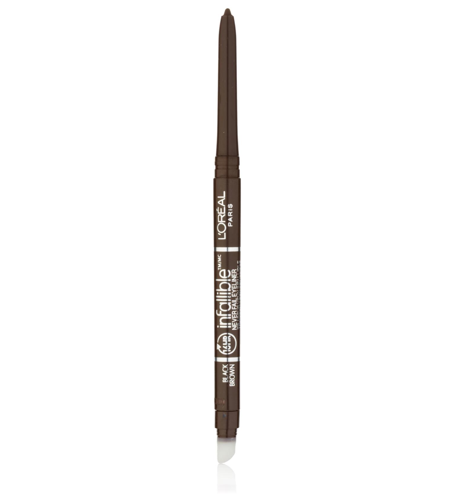 L'Or al Paris Infallible Never Fail Eyeliner Black Brown 0.008 oz - Waterproof Formula for All-Day Wear | 1 Count - Buy Online on GoSupps.com