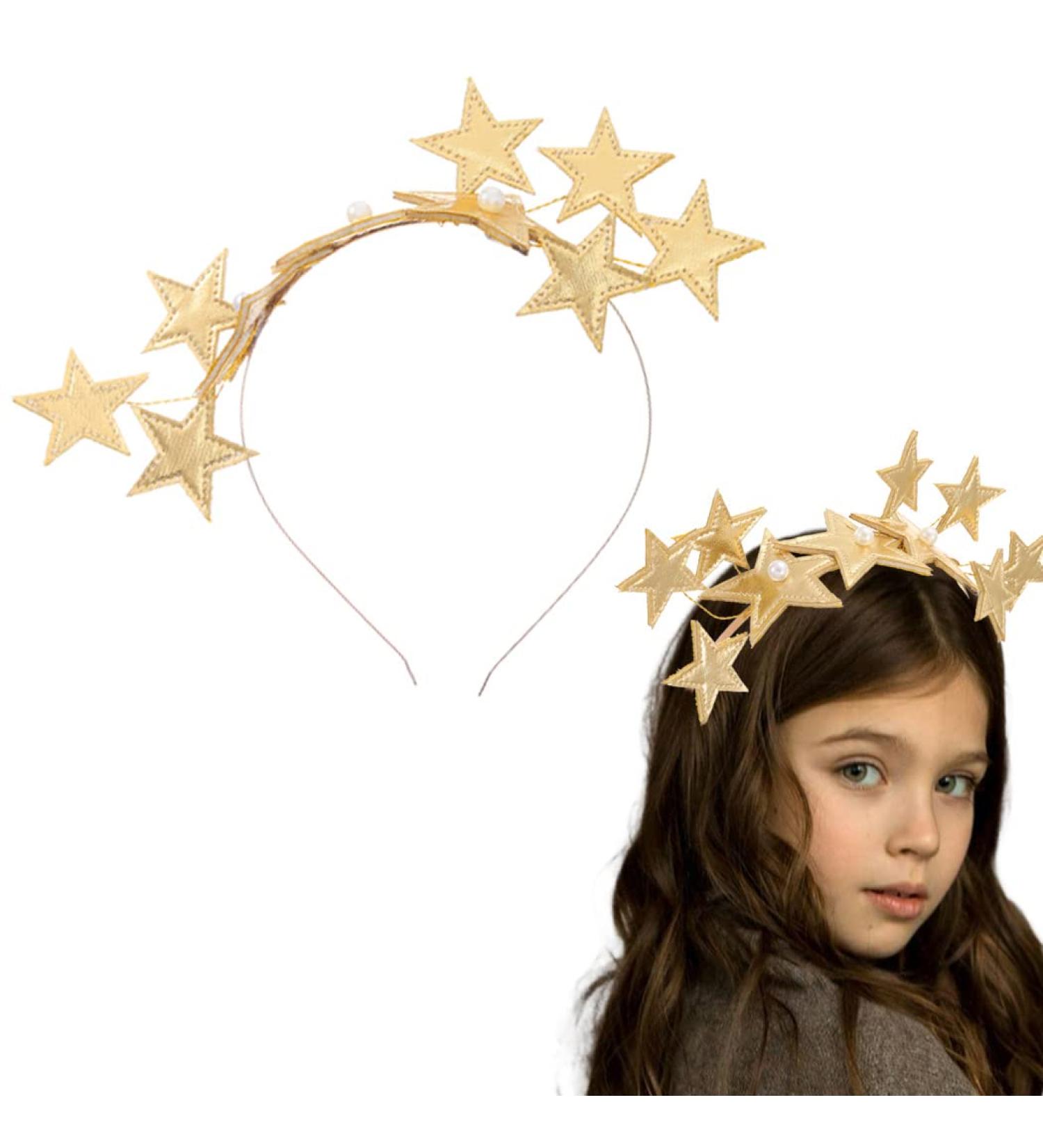 JONKY Gold Star Headband - Pentagram Hair Accessory for Girls & Women - Buy Online on GoSupps.com