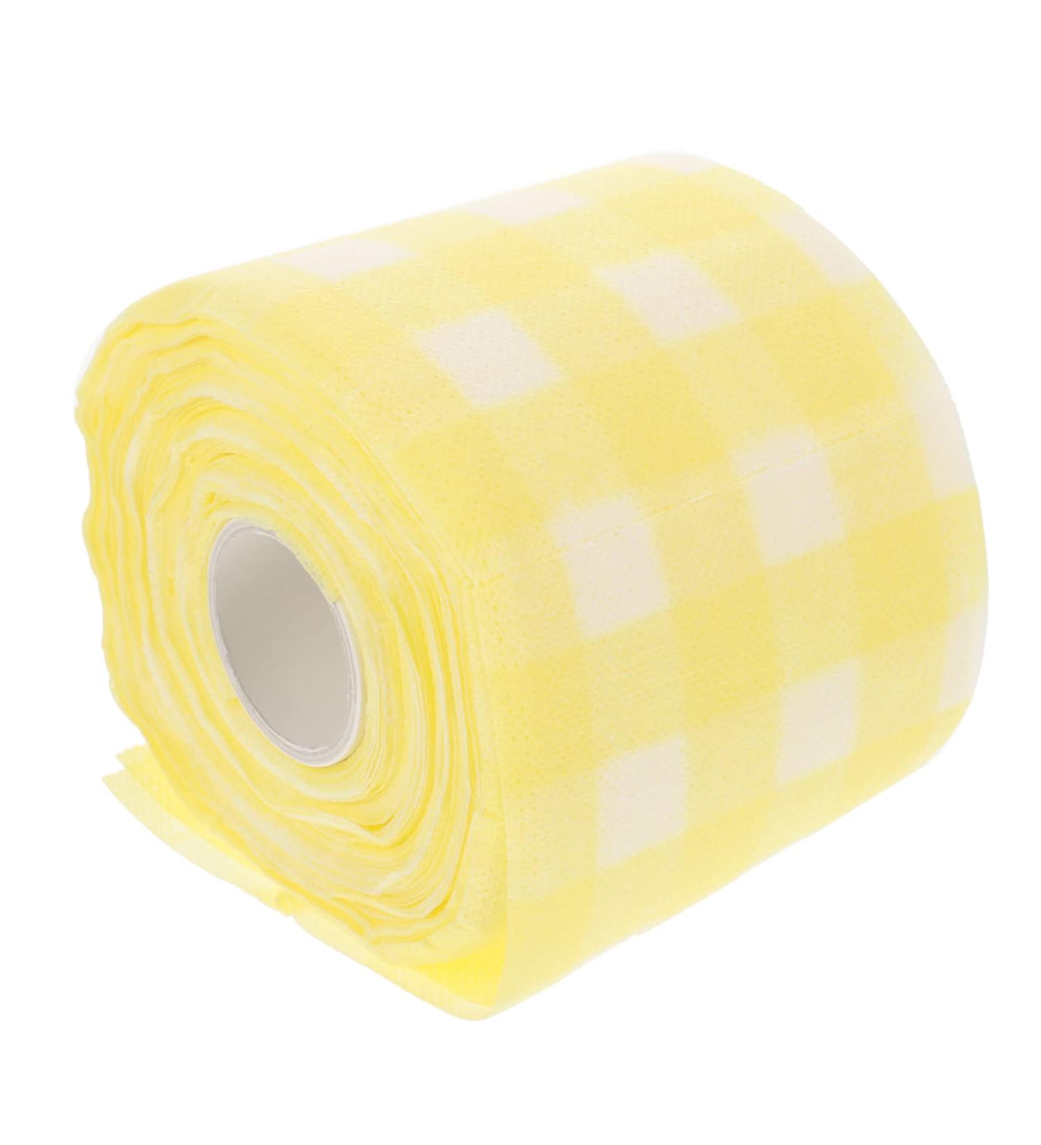 Housoutil 1 Roll Beauty Salon U-shaped Pillow Manicure Nail Wipes Nail Art Cleaner Tool Makeup Removal Wipes Cotton Nail Polish Wipes Nail Clean Wipe Cleaning Supplies Lash Tool Pure Cotton 13x13x11cm Yellow - Buy Online on GoSupps.com