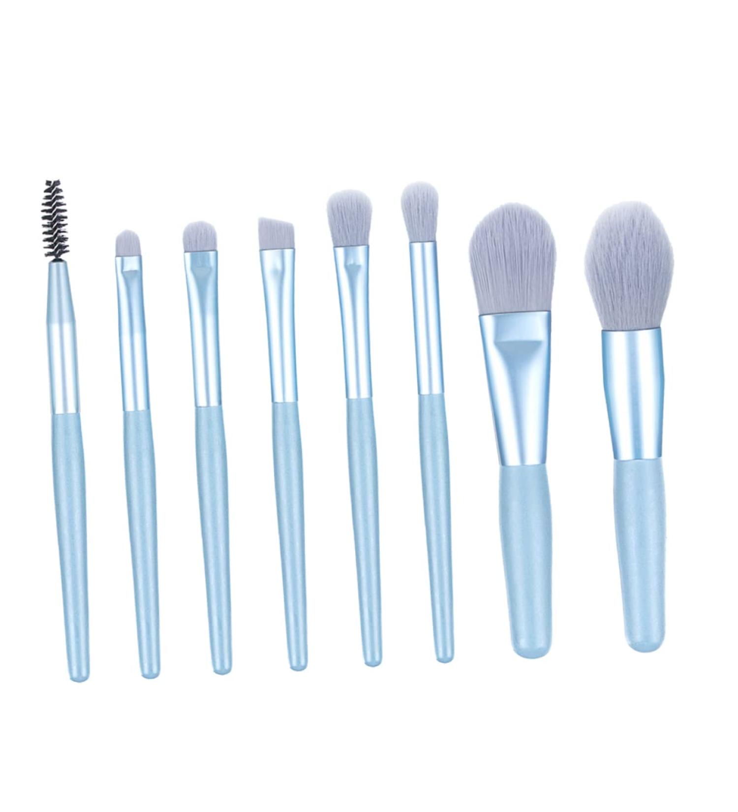 Healeved 8pcs Cosmetics Brush Eyeshadow Makeup Brushes Professional Makeup Brush Cosmetic Eye 14x1x1cm Blue - Buy Online on GoSupps.com
