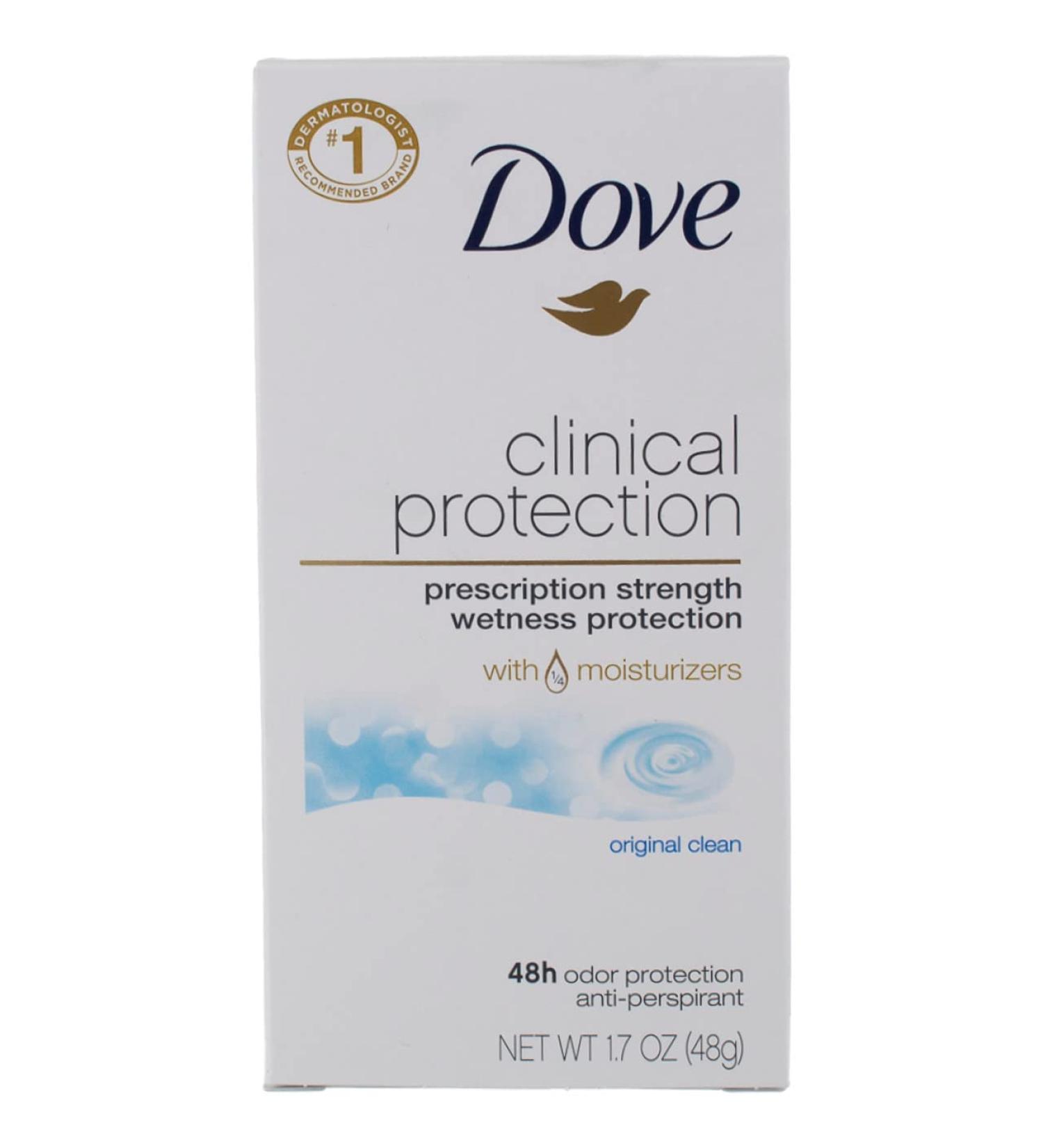 Dove Clinical Protection Antiperspirant Deodorant Original Clean 1.7 Ounce Original 1.7 Ounce - Buy Online on GoSupps.com
