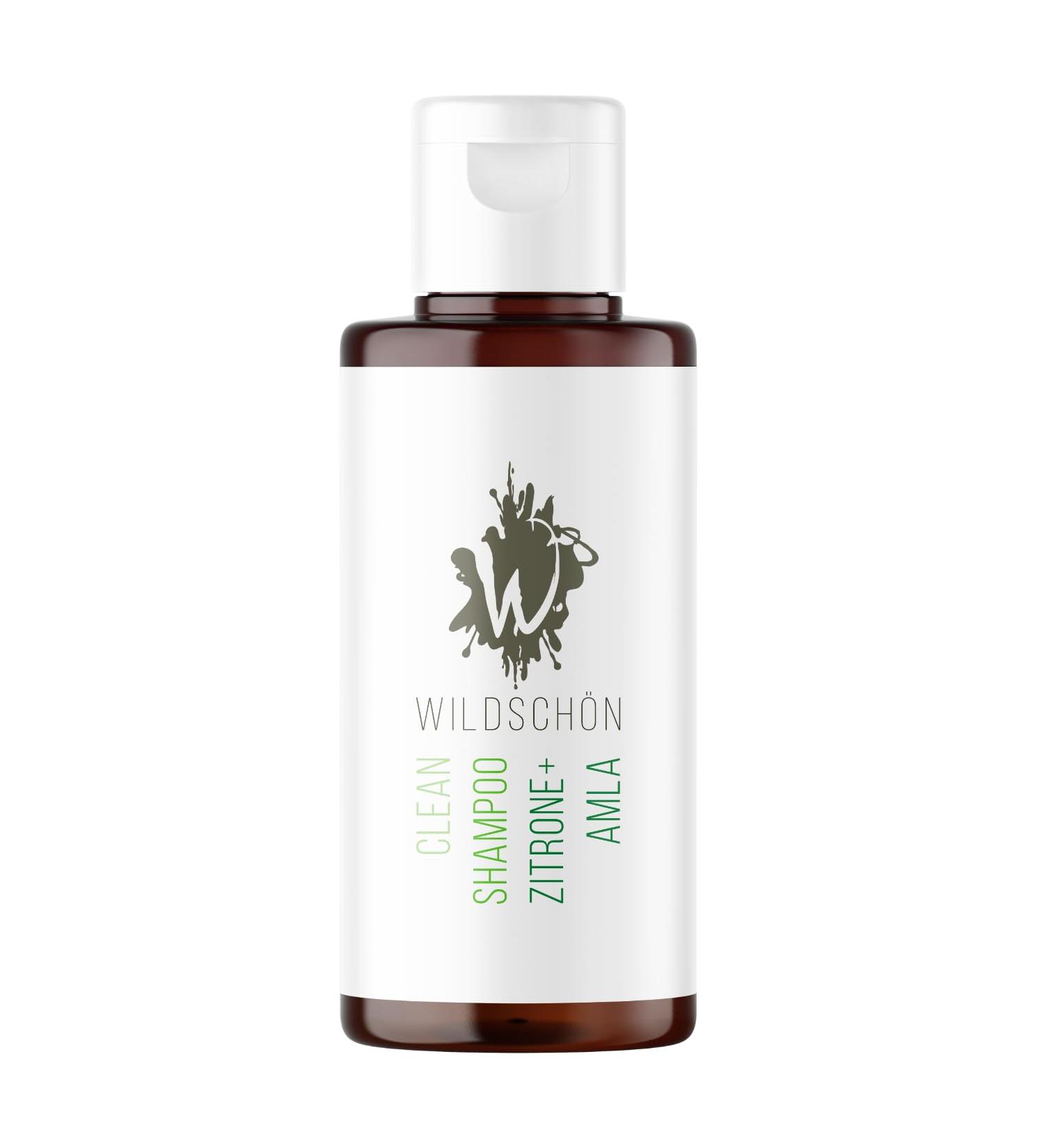 wildsch n Clean Concentrated Shampoo with Lemon + Amla | 150 ml Concentrate 1:10 corresponds to 1.5 litres of natural shampoo volume | 100% vegan: natural hair care without silicone sulphates