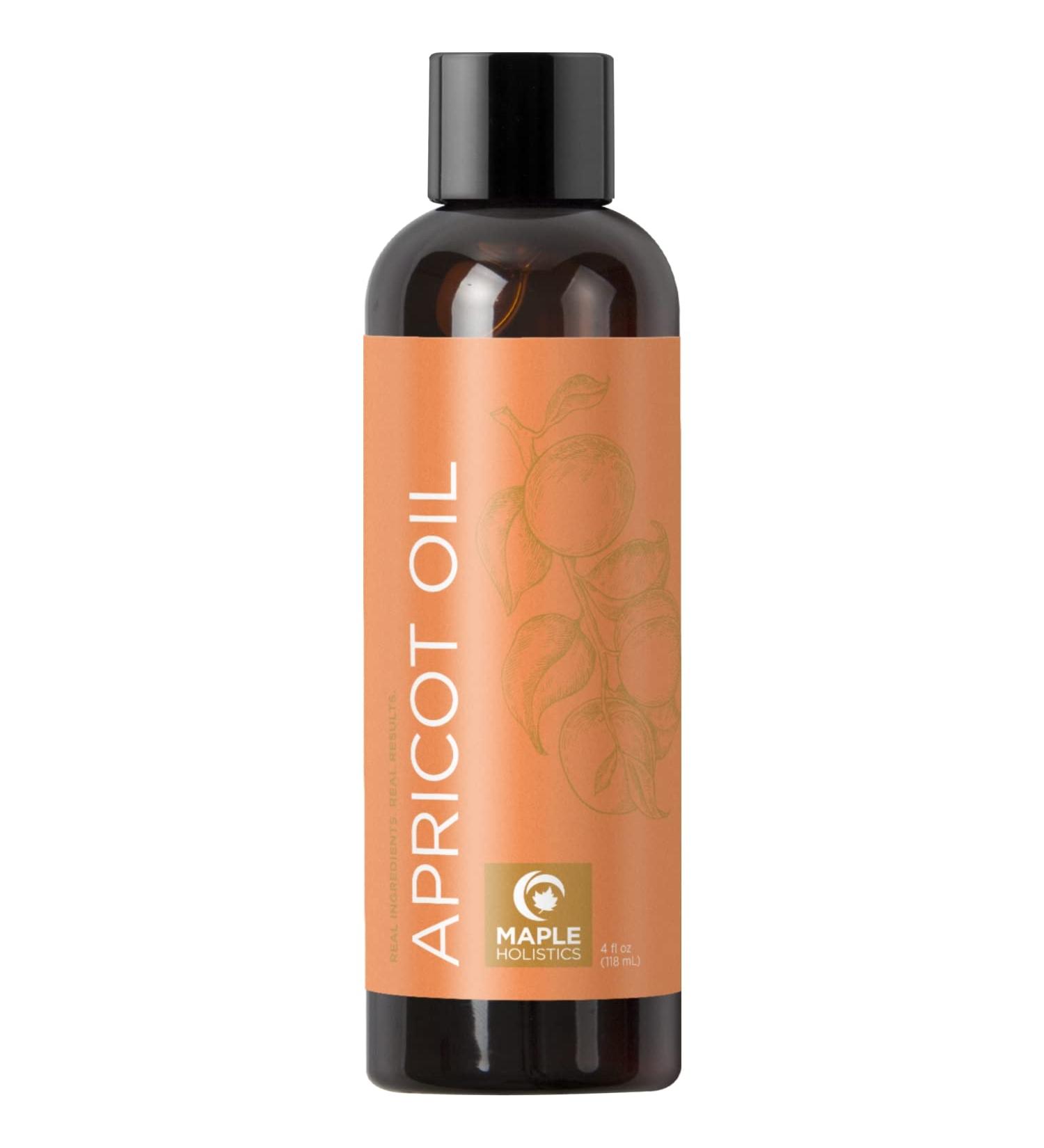 Apricot Oil 4oz - Nourishing Oil for Hair, Skin & Nails - Hydrating Anti-Aging Care - Lightweight & Fast Absorbing - Ideal Carrier Oil for Essential Oils - Buy Online on GoSupps.com