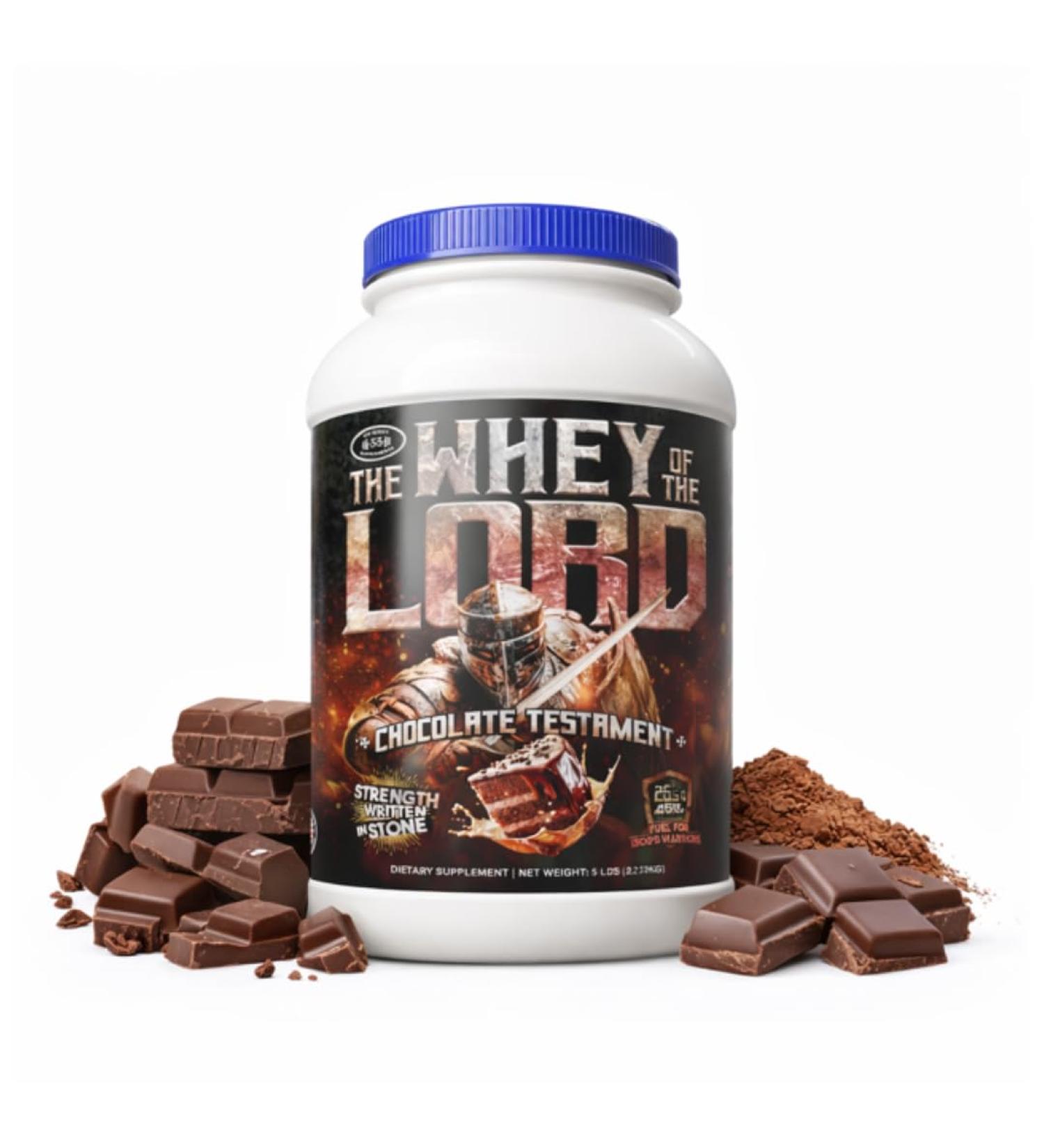 The Whey of The Lord Chocolate Testament Whey Protein Isolate Premium Muscle Growth & Recovery Shake Rich Flavor Smooth Mix Amino Acid Support for Daily Use (Chocolate) - Buy Online on GoSupps.com