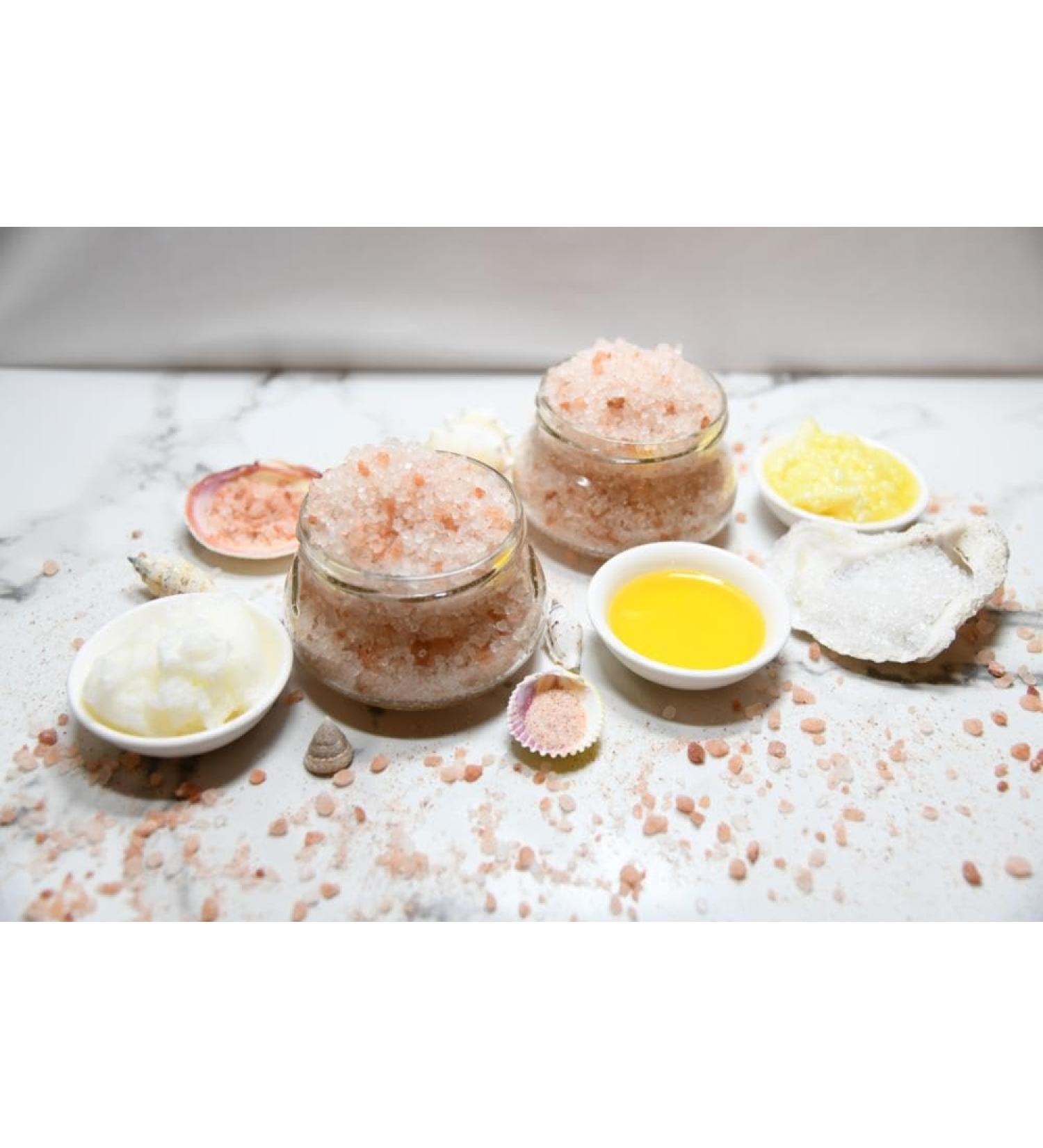 Pink Himalayan & Dead Sea Salt Scrub (Italian Lemon)