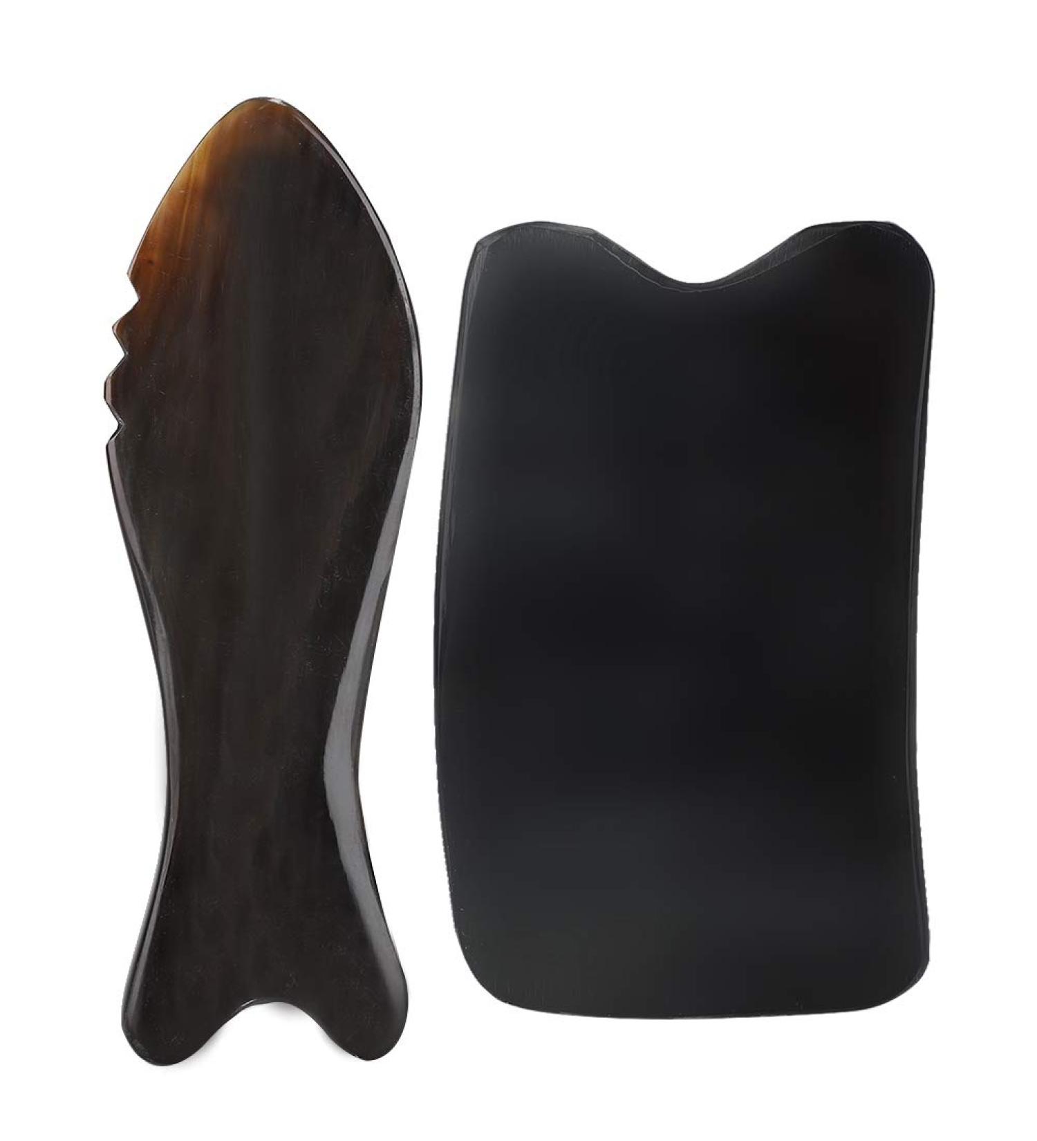 Premium Ox Horn Gua Sha Scraping Board for Facial & Body Massage - Pain Relief & Muscle Relaxation Tools - Buy Online on GoSupps.com