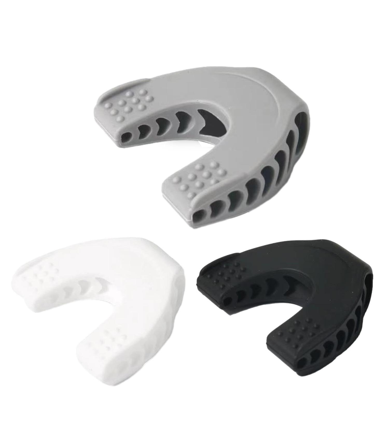 Jaw Tone Exerciser - Jaw Shaper Exerciser | Double Chin Removal Jaw | Jaw Chin Muscle Trainer | Jaw Trainer Chisel | Silicone 3 Resistance Levels Jaw Strengthener | Jaw Trainer for Face Mouth Black and white gray suit - Buy Online on GoSupps.com