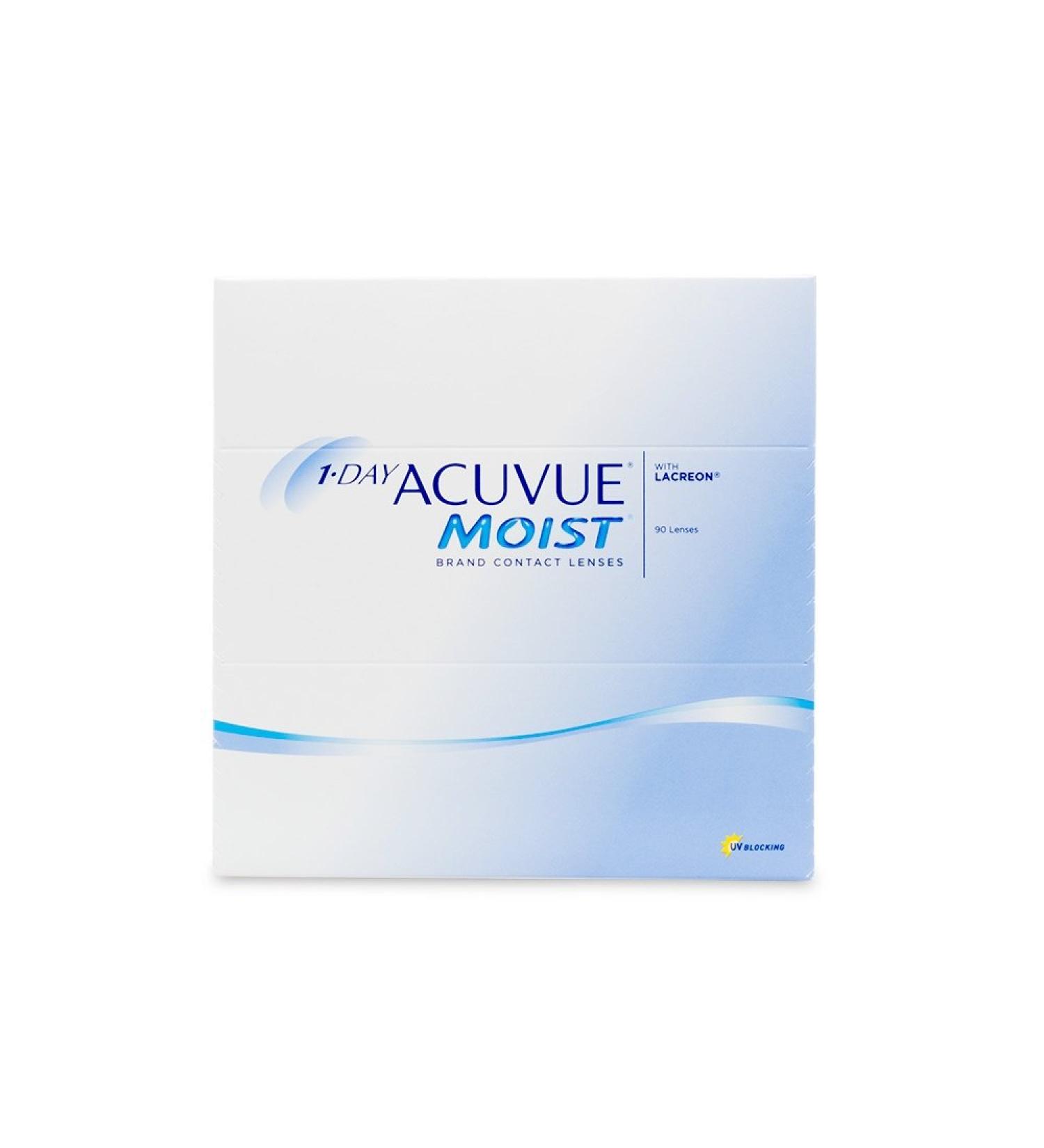 1-Day Acuvue Moist 1x90 BC 8.5 diopters: -2.75