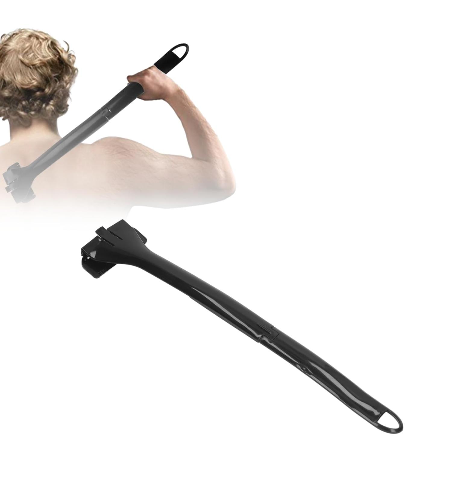 Foldable Back Trimmer for Men | Fast Painless Back Hair Remover with Long Handle - Buy Online on GoSupps.com