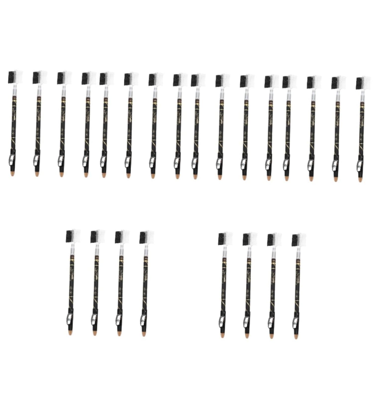 FOMIYES 24 Pcs Two-in-one Eyebrow Pencil Waterproof Eyeliner Pencil Brow Drawing Pens Makeup Pens Miss Spool - Buy Online on GoSupps.com