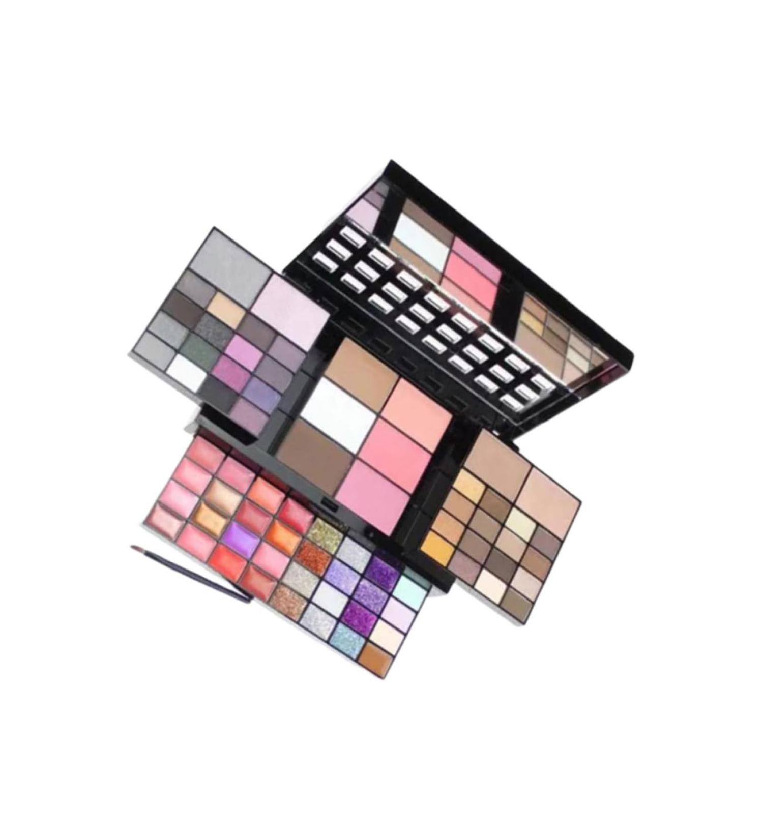 Angoily 74 Lip Gloss & Blush Makeup Kit - Versatile Eyeshadow Palette & Tools | Shop Internationally - Buy Online on GoSupps.com
