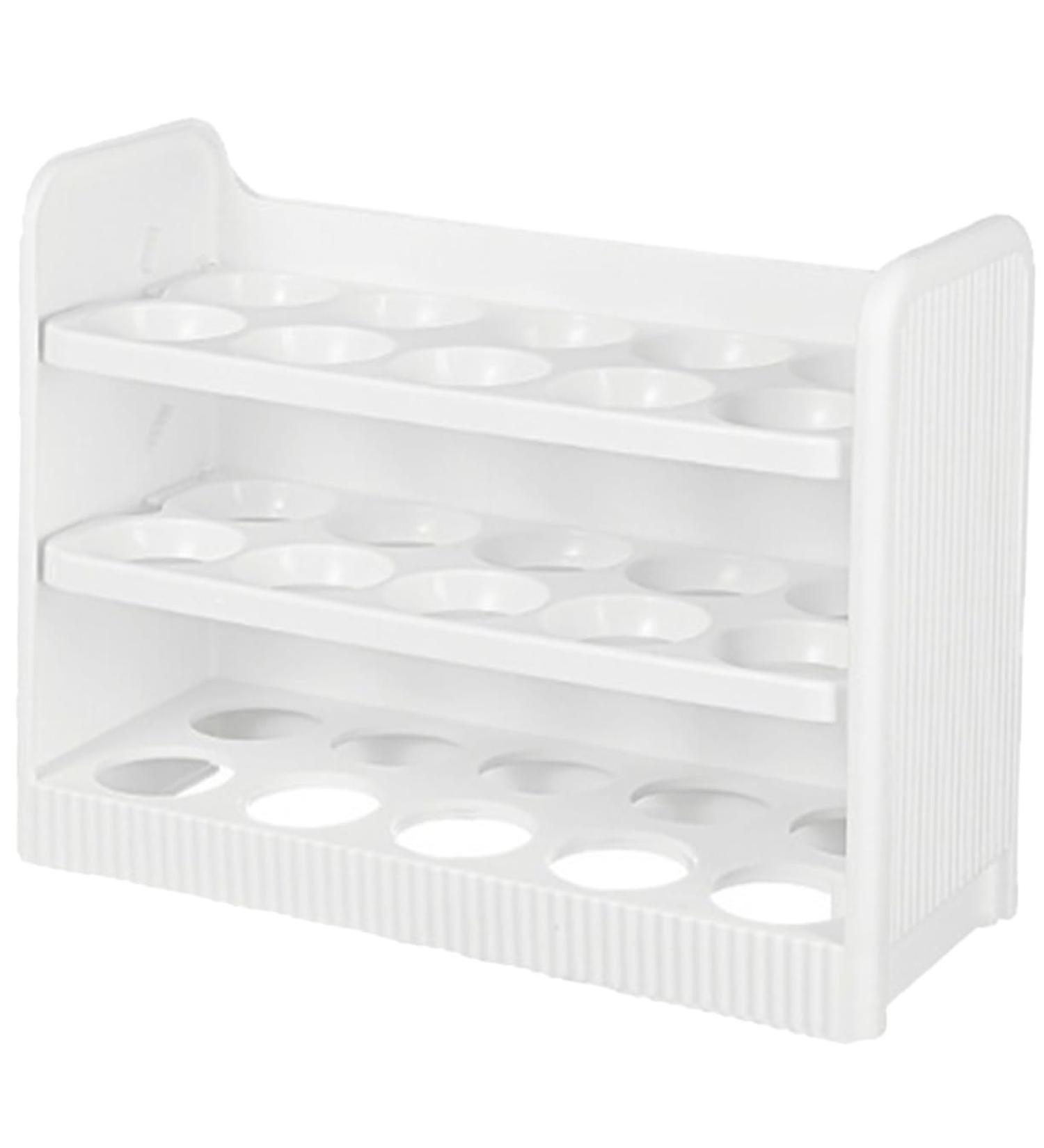Uonlytech Egg Storage Box Plastic Egg Holder Plastic Eggs Reusable Egg Cartons Egg Tray Multi-layer Crisper - Buy Online on GoSupps.com