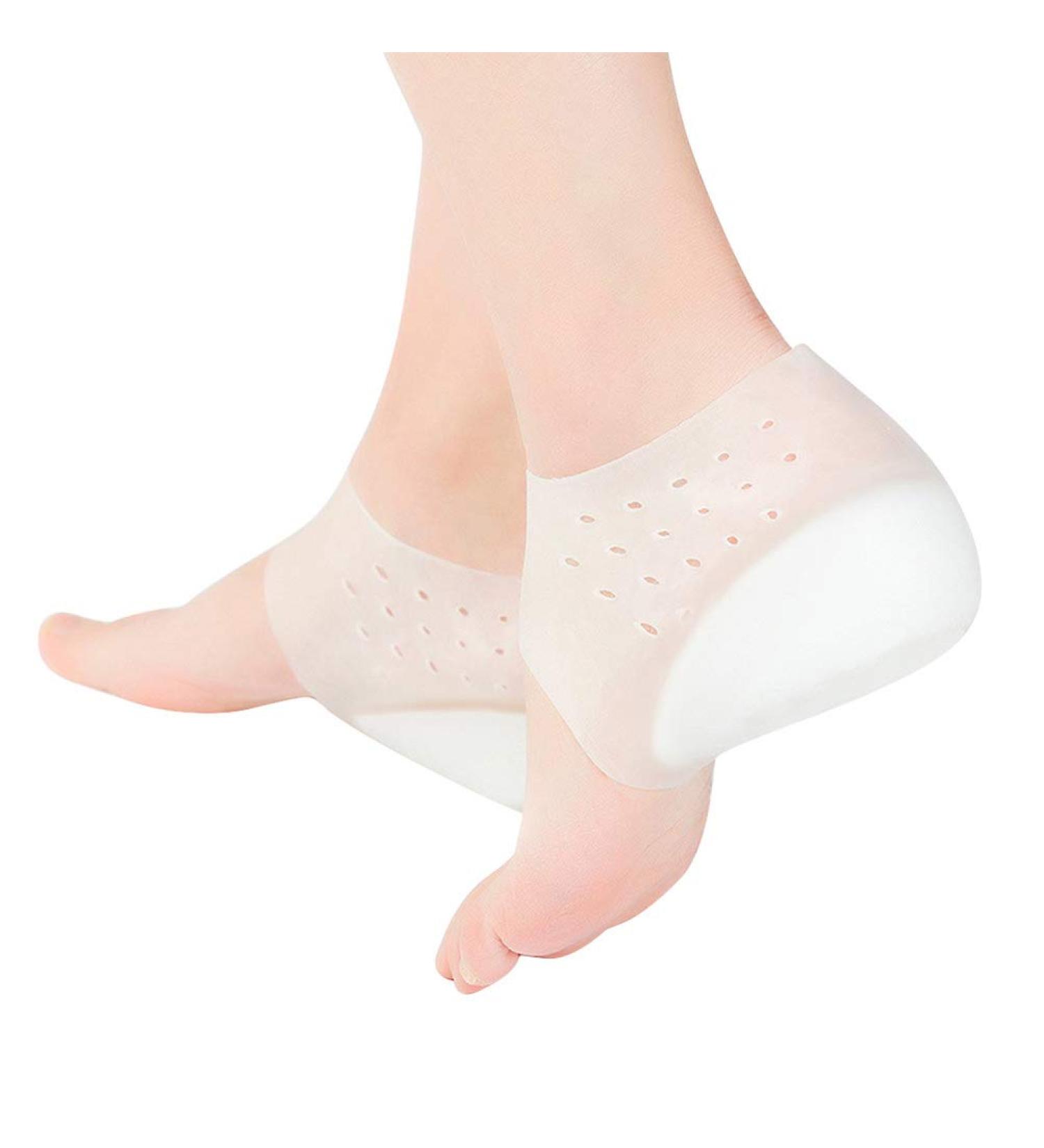 SUPVOX Silicone Gel Height Increase Insoles - Soft Heel Lift Pads for Women Men (4.5cm) White - Buy Online on GoSupps.com