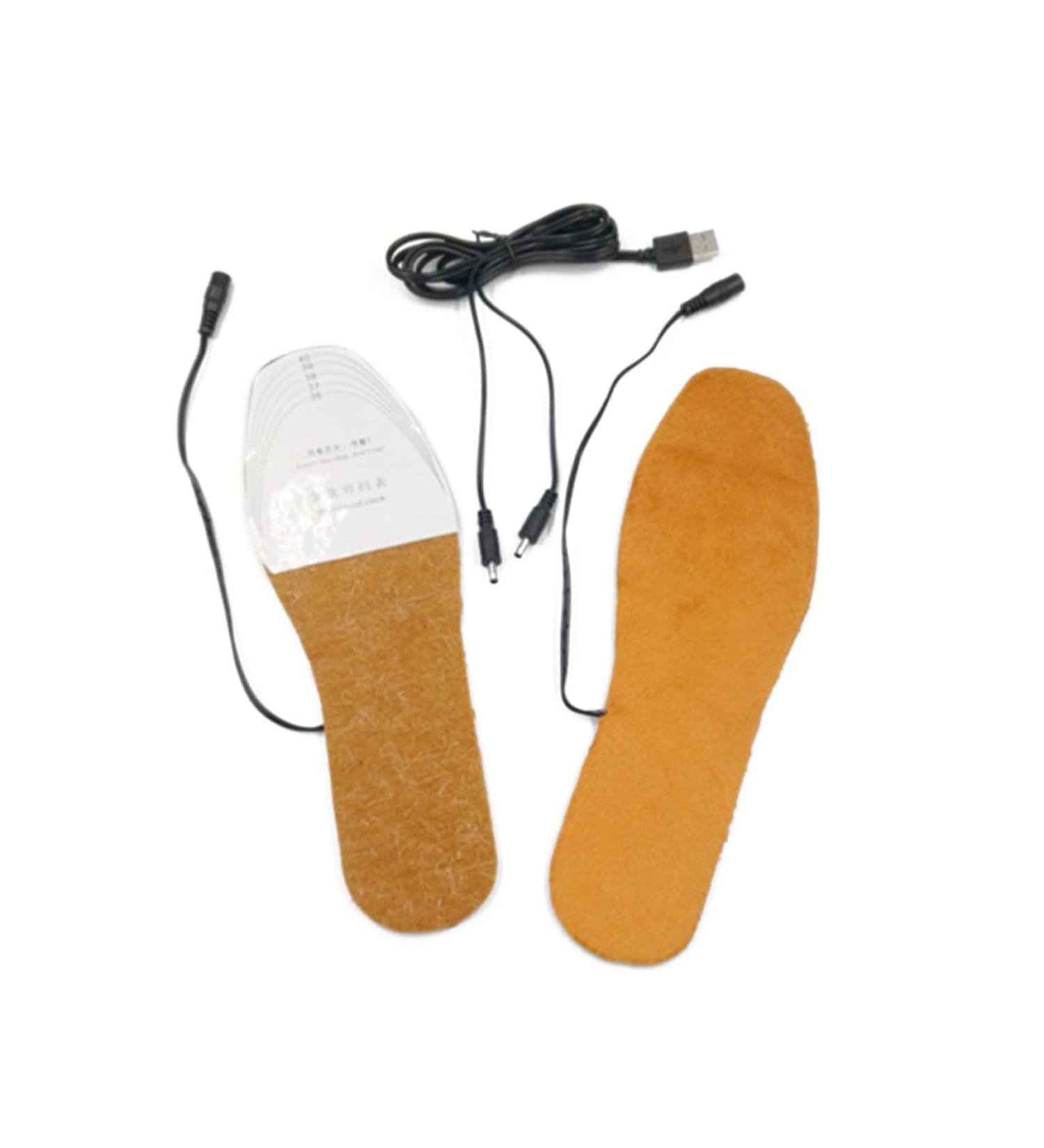 FRCOLOR Heated Insoles - USB Rechargeable Winter Shoe Pads for Men & Women | Comfortable Heated Inserts for Warm Feet - Buy Online on GoSupps.com