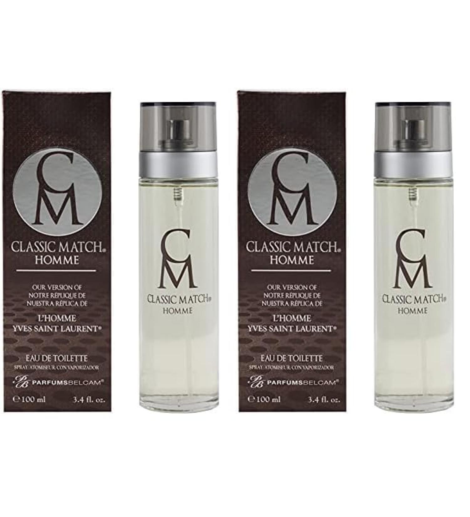 Classic Match Homme version of L'Homme Yves Saint Laurent Eau de Toilette Spray for Men (Pack of 2) 3.40 Fl Oz (Pack of 2) - Buy Online on GoSupps.com