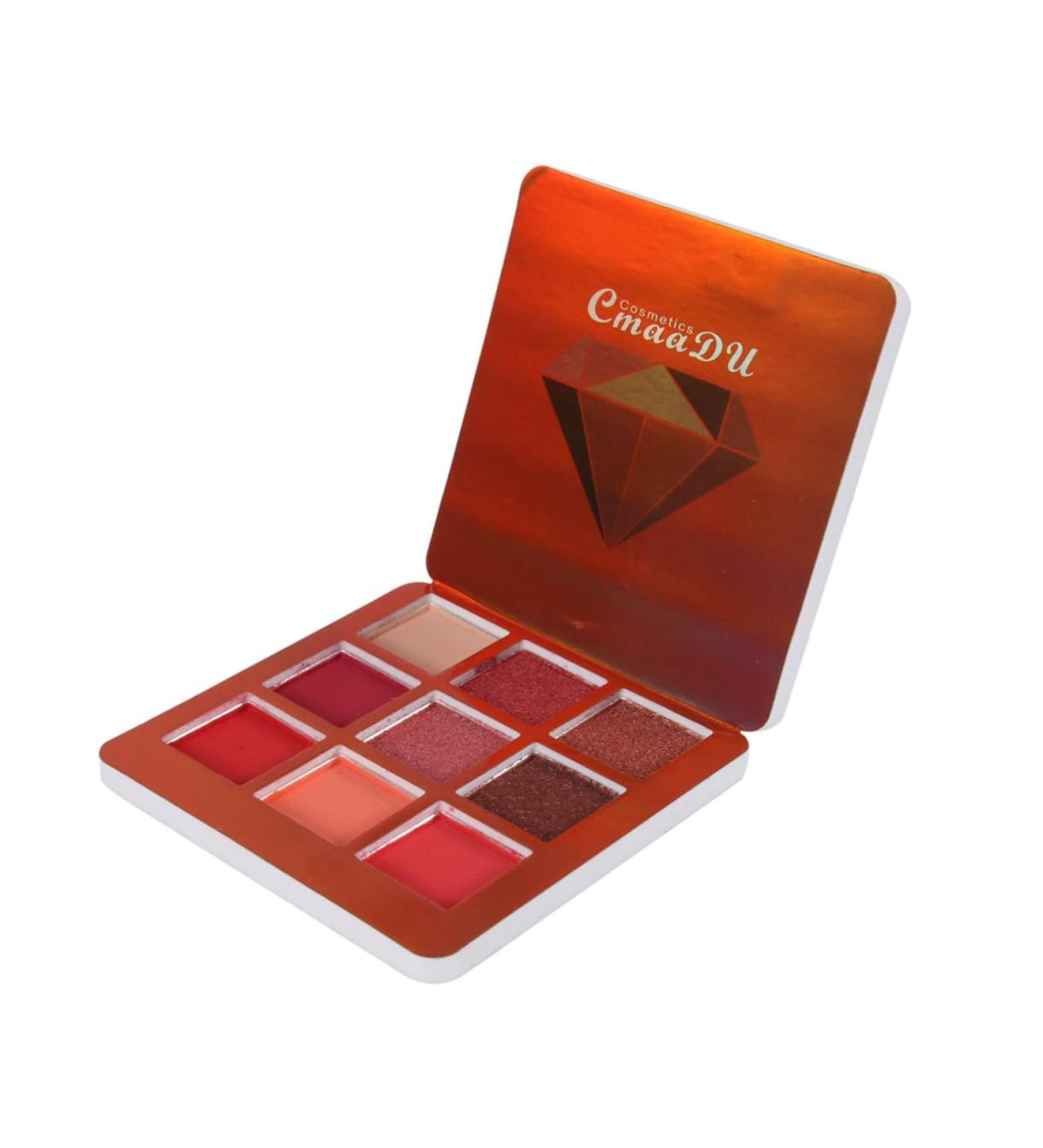 Buy Hemoton 9 Flash Glitter Eyeshadow - Red Metallic & Matte Eye Shadow Palette for Lasting Makeup | International Shipping Available - Buy Online on GoSupps.com