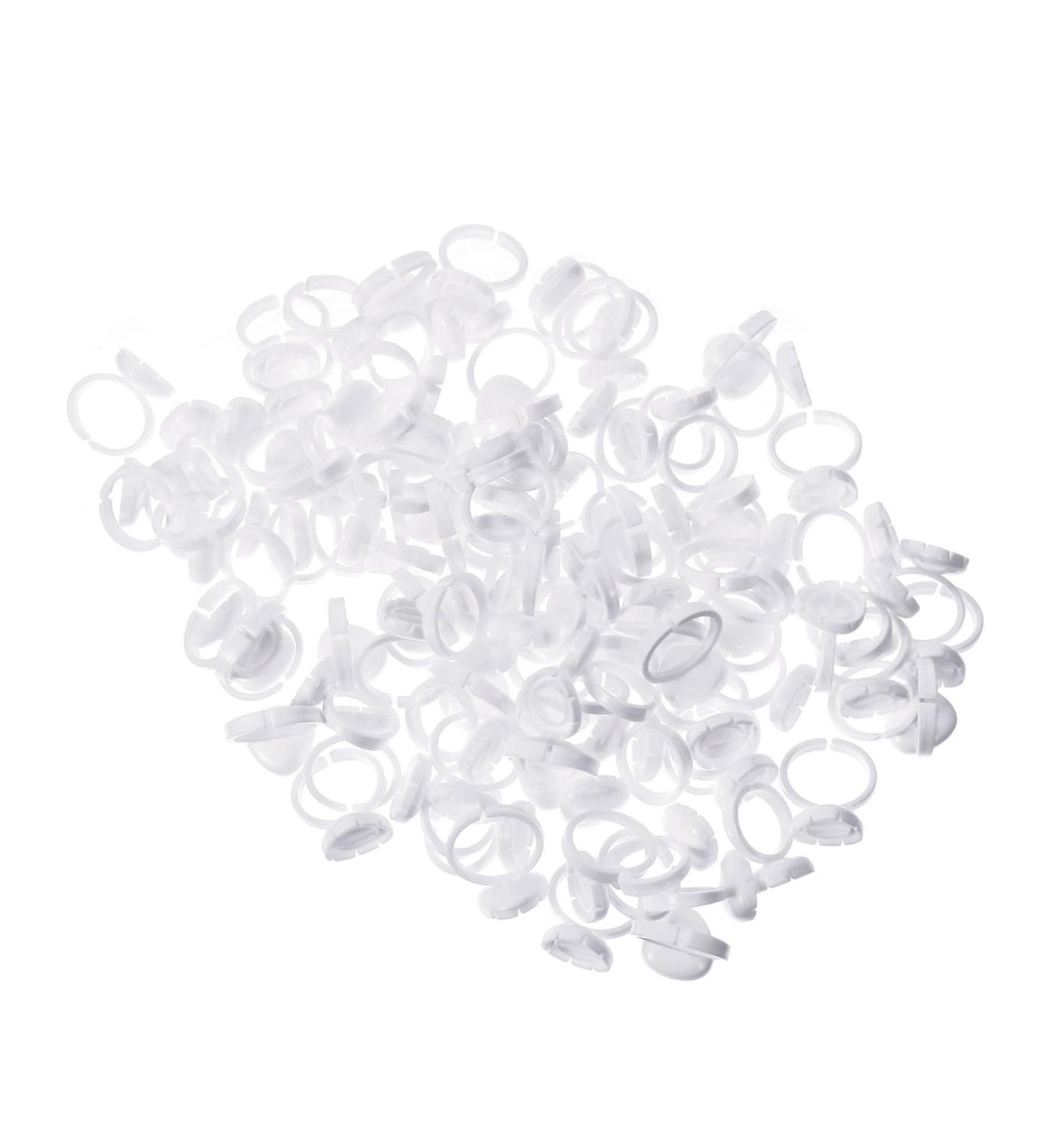 SEWACC Lot de 100 Tasses Pigments Blanches pour Extensions de Cils Coupe D Anneaux de Cils Professionnelle Outil de Maquillage Pr cis Utilisation Rapide et Pratique - Buy Online on GoSupps.com