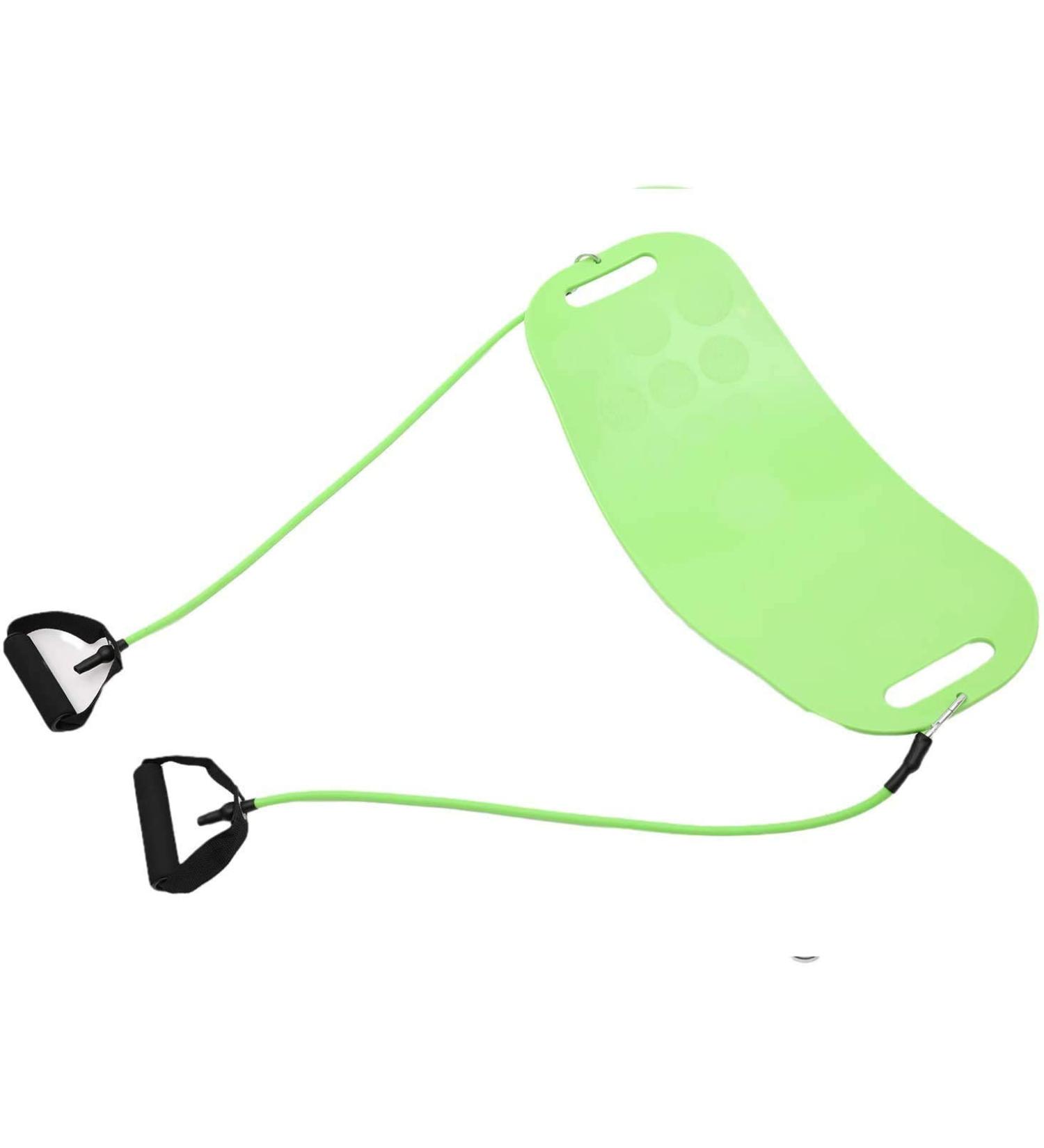 EMAIS Balance Board with Resistance Bands for Adults - Core Workout Yoga Board for Dancers & Athletes - Green - Buy Online on GoSupps.com