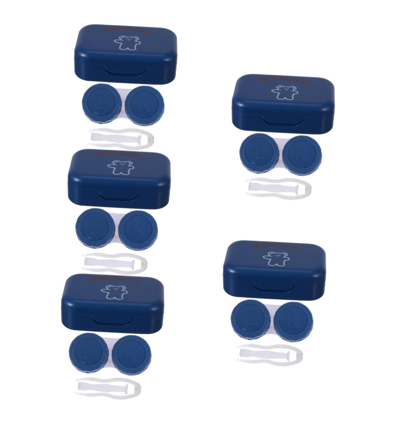 Buy Gatuida Travel Case for Colored Contact Lenses 5-Pack Blue Contact Lens Container | Durable & Stylish Eye Care Box | Perfect for Travel & Storage - Buy Online on GoSupps.com