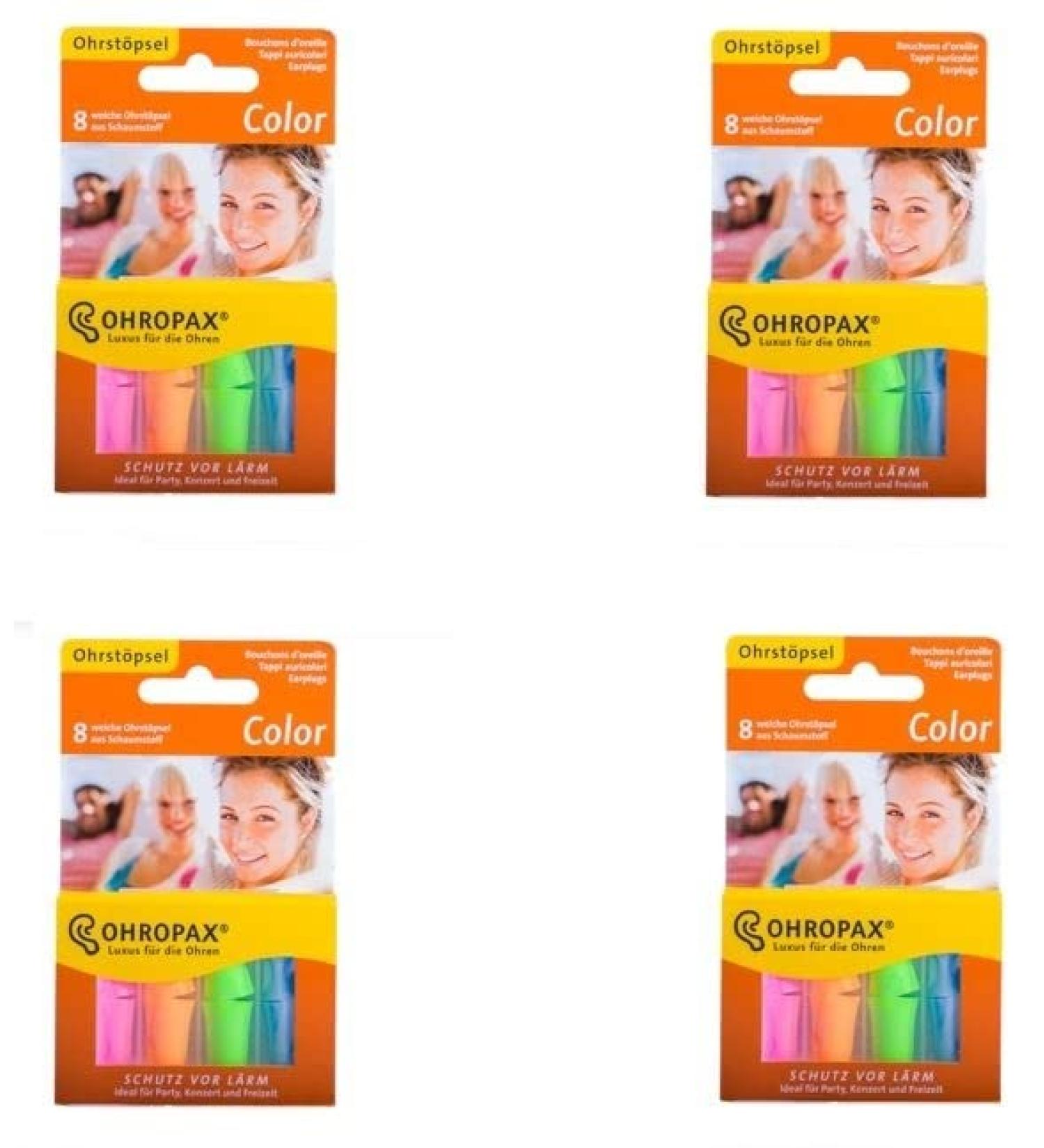 OHROPAX Color Foam Ear Plugs - 32 Premium Noise-Reducing Foam Earplugs for Ultimate Comfort & Travel | International Shipping Available - Buy Online on GoSupps.com