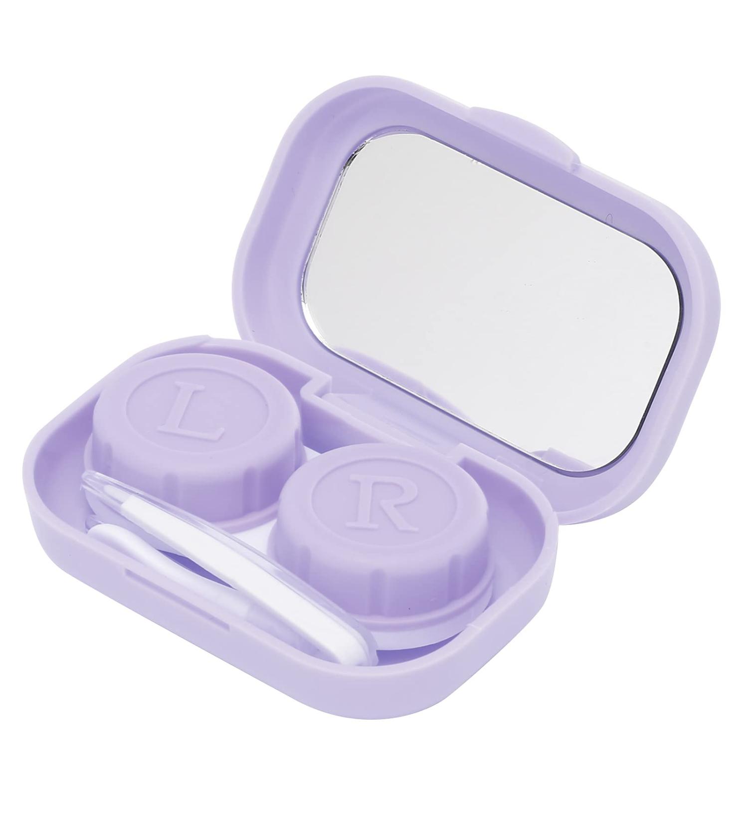 Cute Portable Contact Lens Case - Purple Storage Box for Home & Gift | International Shipping Available - Buy Online on GoSupps.com