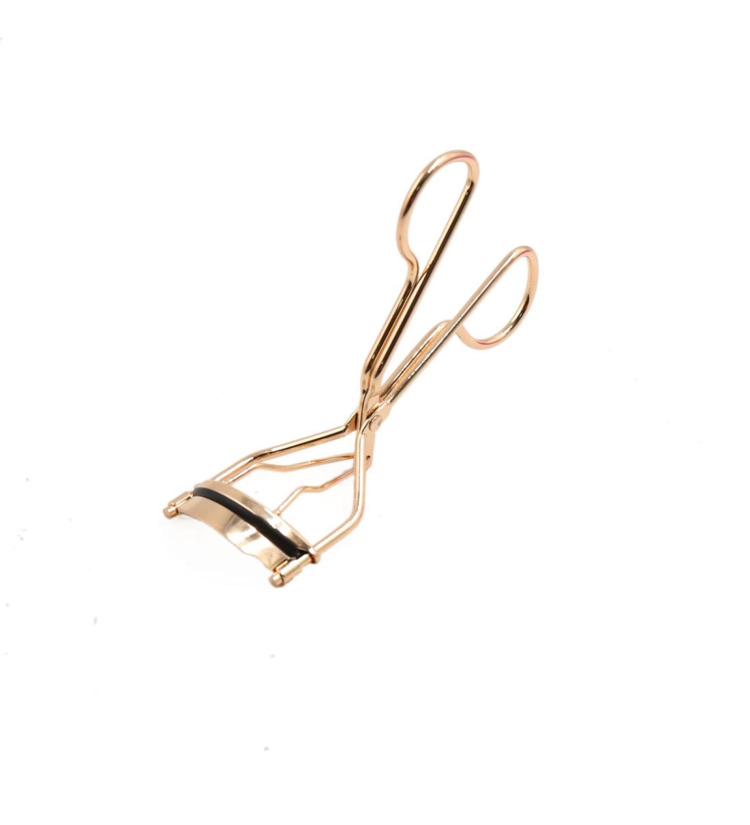 Gold Tone Handle Portable Eye Curling Eyelash Curler Clip Beauty Makeup Tool Eyelash Curler Multiple Colors - Buy Online on GoSupps.com