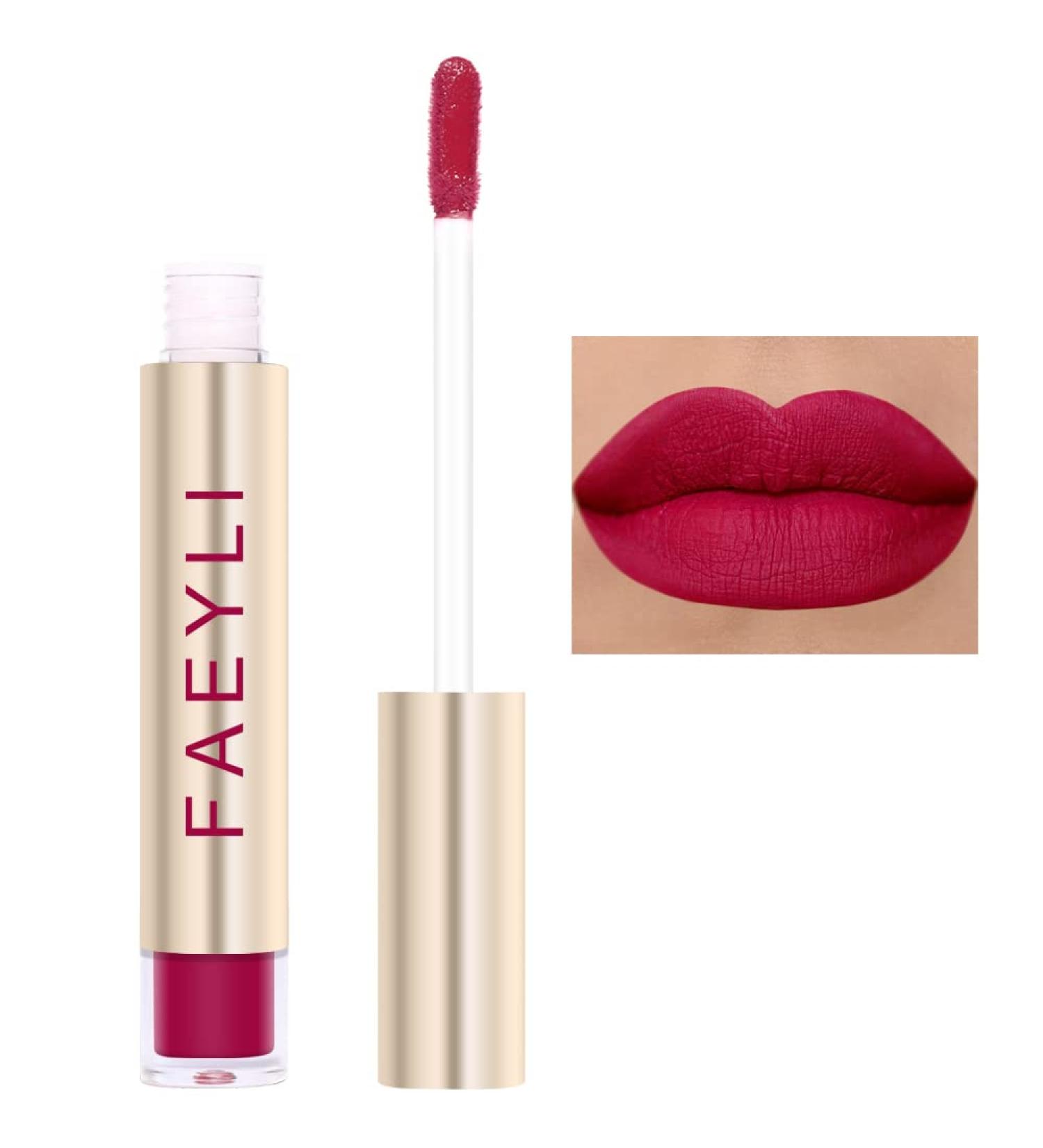 FAEYLI MAKEUP Matte Liquid Lipstick - 24 Hour Stay Waterproof Long Lasting Lip Gloss (Artist FAEYLI) - Buy Online on GoSupps.com