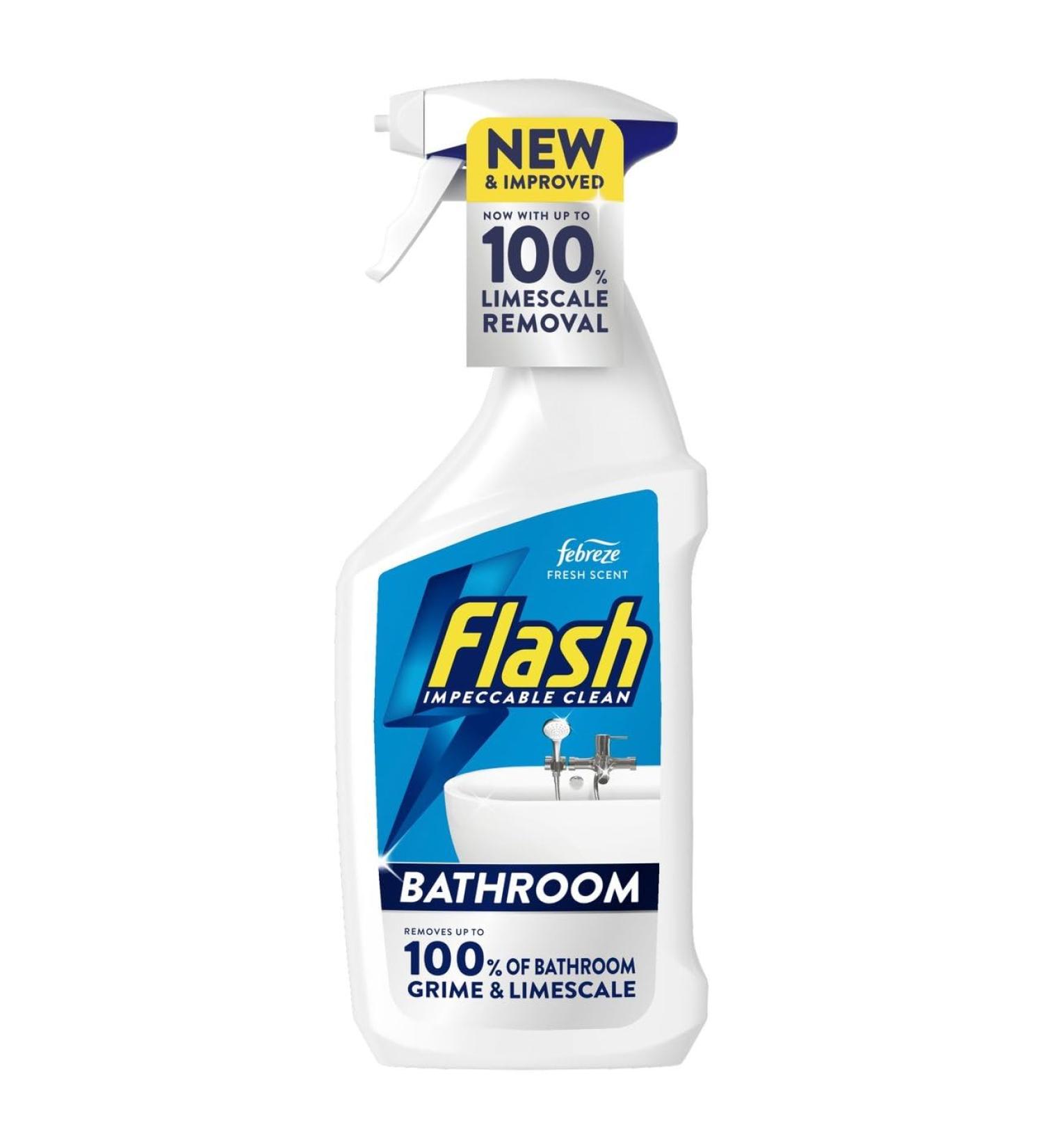 Flash BATHROOM Grime & Limescale Spray 10 x 500ml PMP