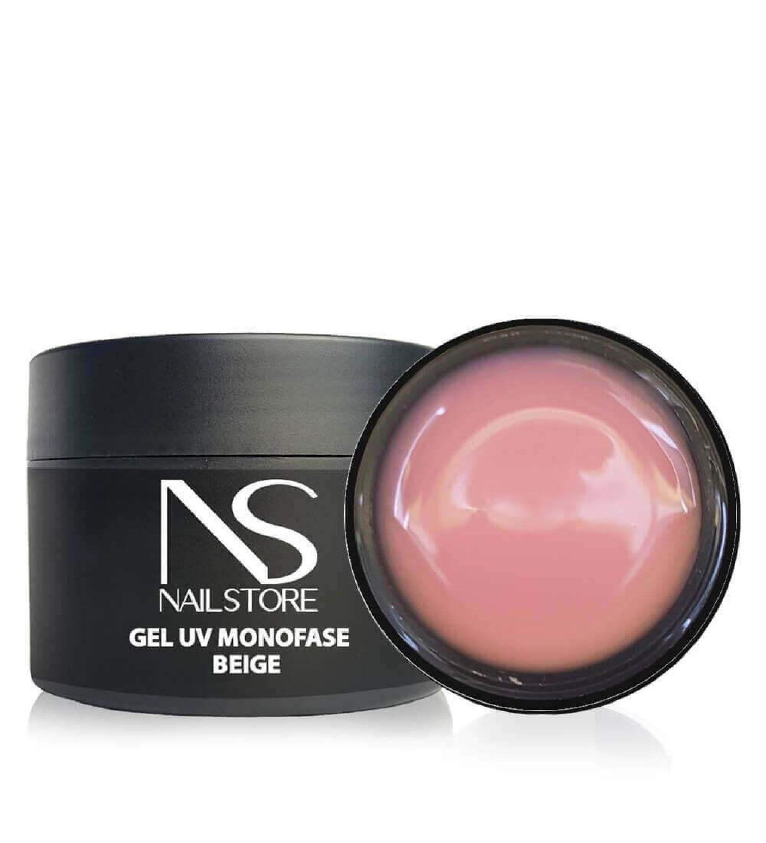 Nail Store Nail Store - Monophasic UV LED Builder Gel Cover Beige - Camouflage - Medium Density - Self-Leveling - Easy to Work - Suitable for Refilling and Stretching with Card (50g) - Buy Online on GoSupps.com