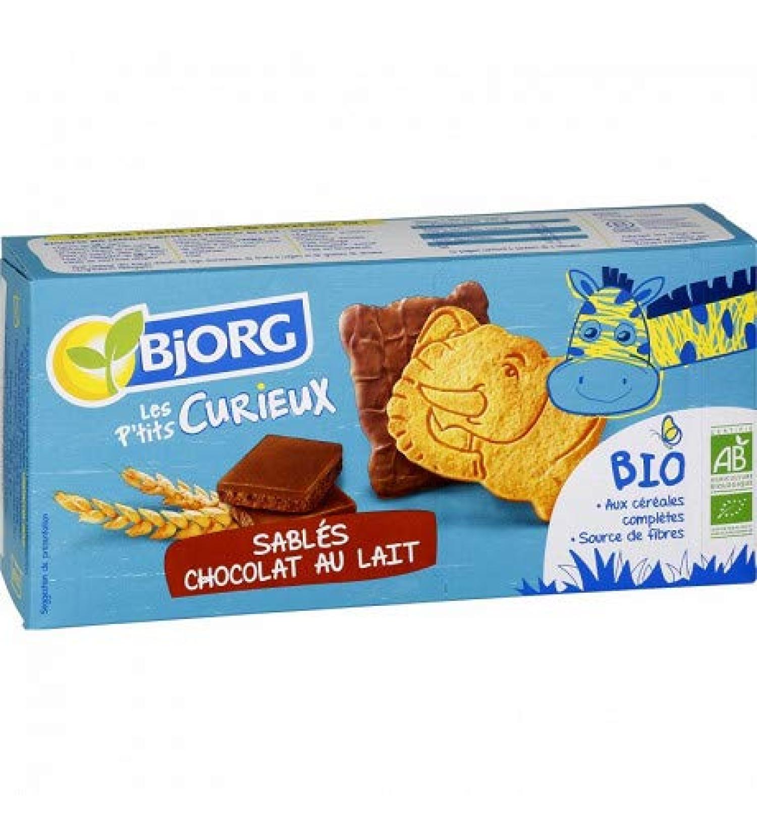 BJORG - Les P'Tits Curieux Shortbread Milk Chocolate 192G - Pack of 4 - Buy Online on GoSupps.com