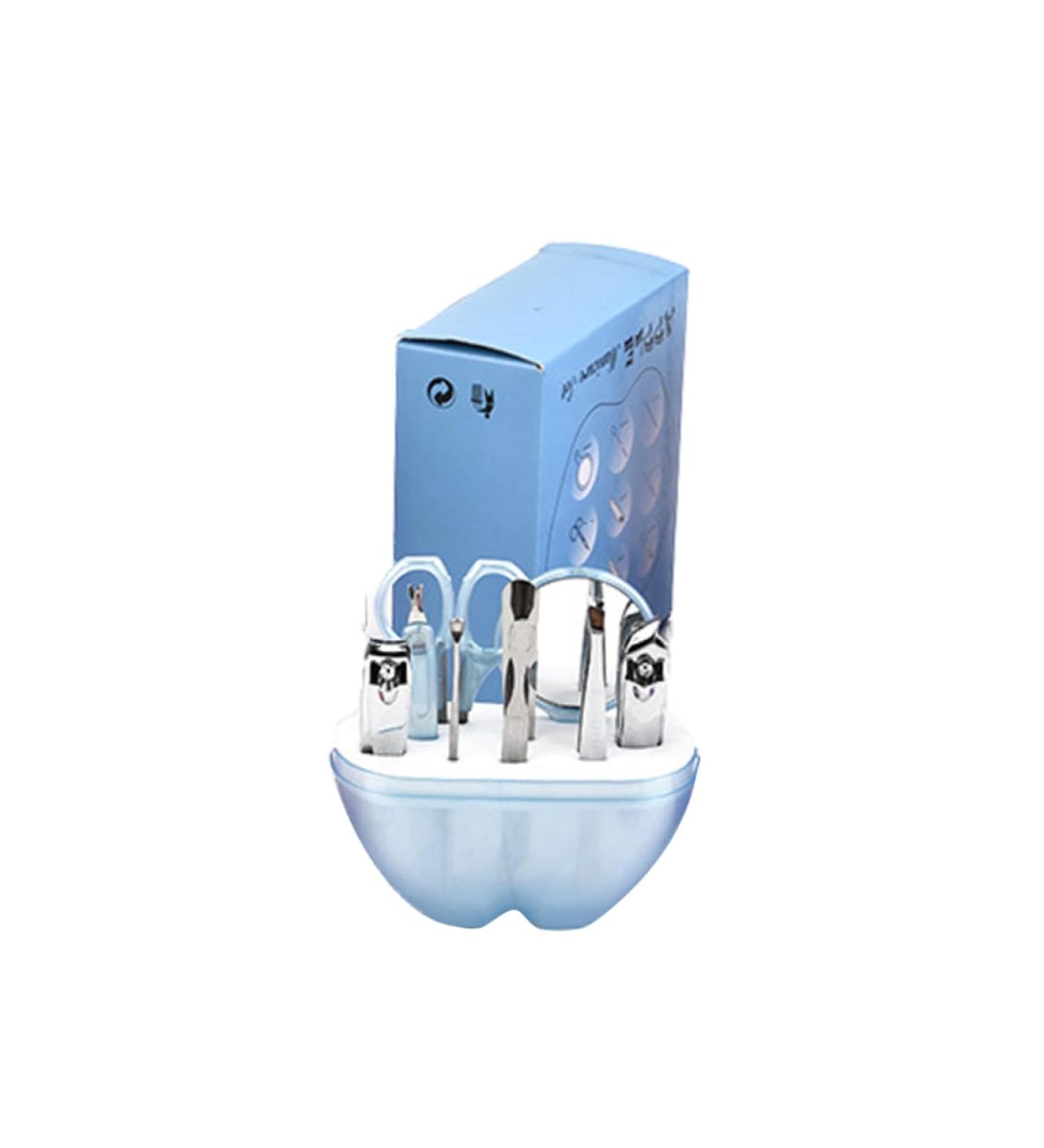 Ipetboom Infant Nail File Tools for Kids Nail Kit Nail Trimmer Kit Suits for Kids 8 in 1 Nail File Nail File for Babies Nail Kit Nail Clippers for Kids Baby Nail Set Multifunction medium Blue - Buy Online on GoSupps.com