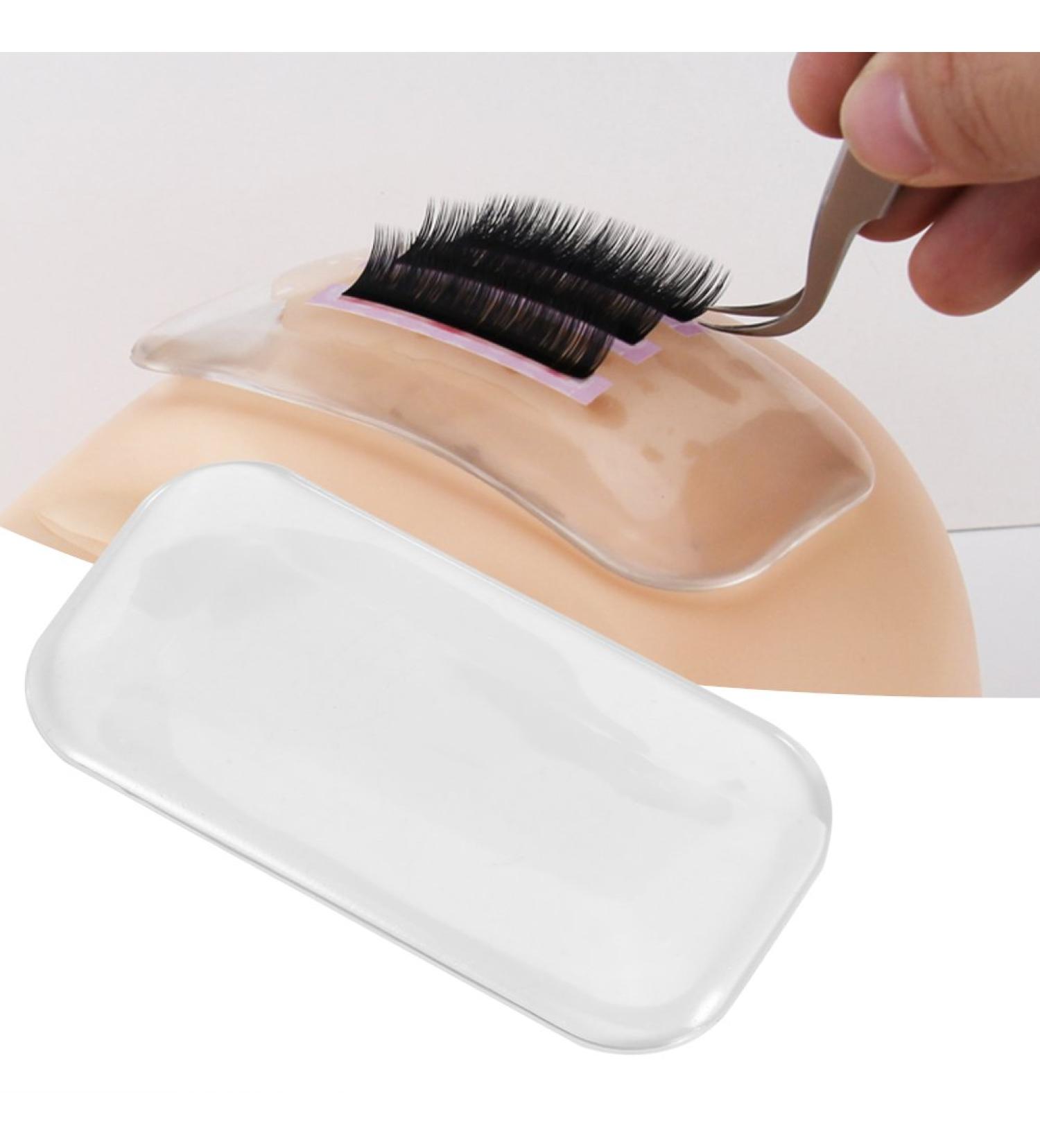 Eyeline Glue Soft Silicone Pad - Washable & Reusable Eyelash Extension Tool for Thick False Lashes | Individual Salon Use (2#) - Buy Online on GoSupps.com