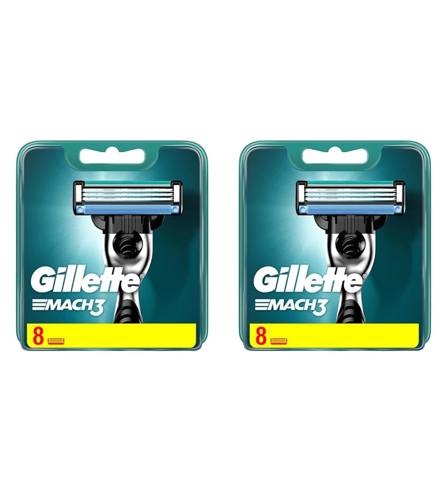 Buy Gillette Mach3 Blades 8 Pack - Fast International Shipping | Best Men's Razor Blades Online - Buy Online on GoSupps.com