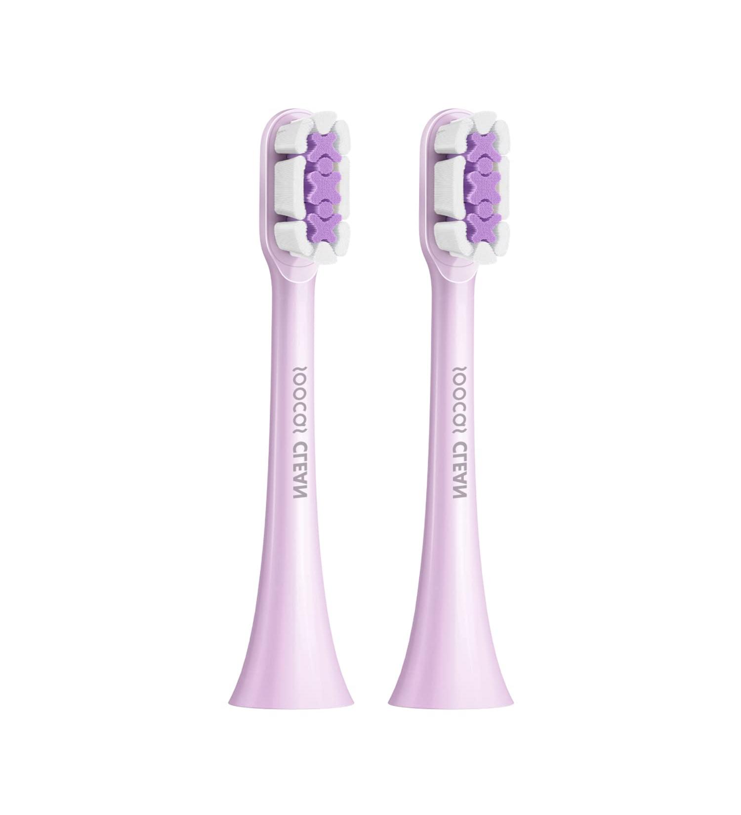 SOOCAS Electric Toothbrush Heads Replacement for X3U  2PCS Set Purple