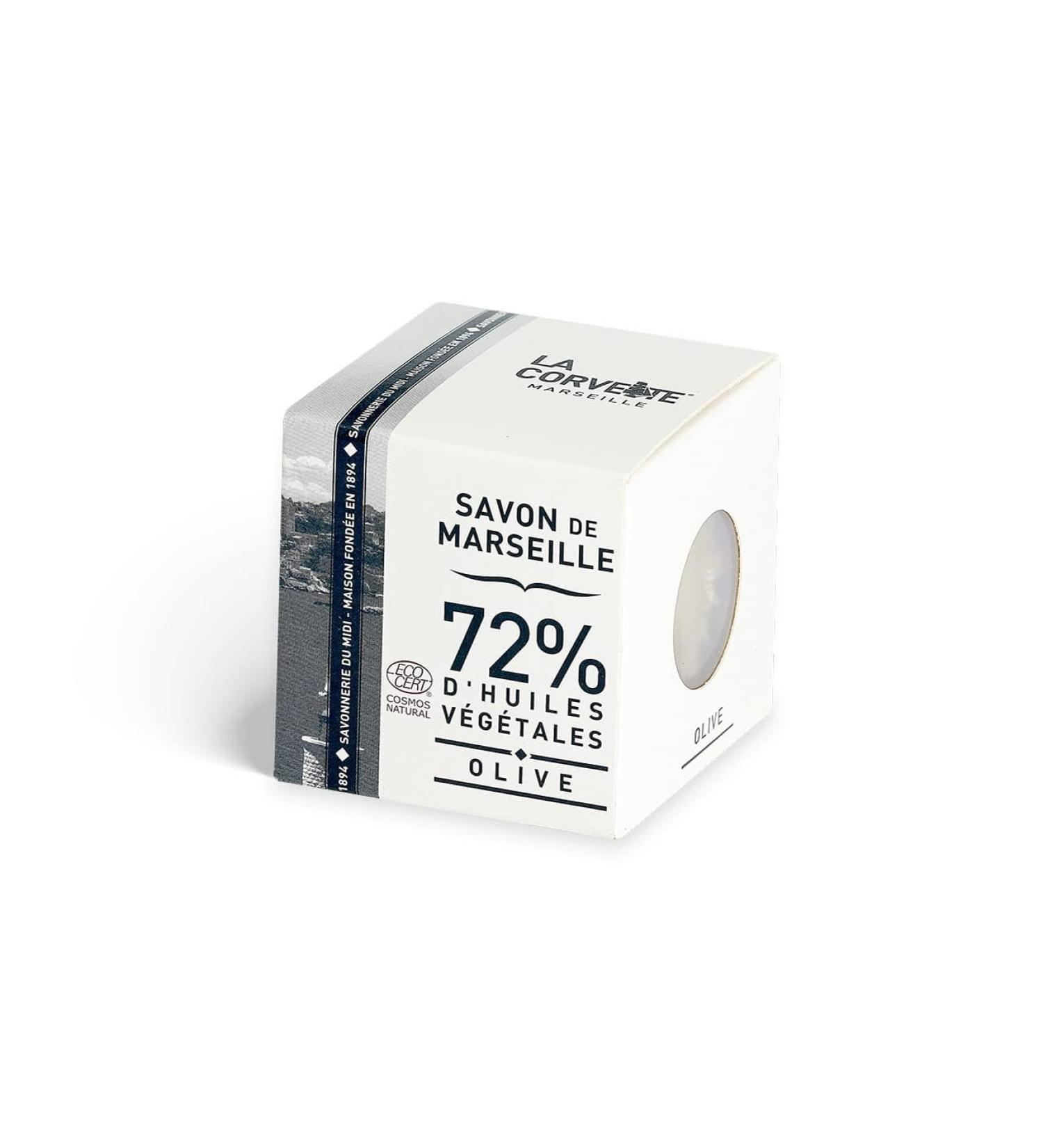 Buy La Corvette Marseille Olive Soap Cube 100g - ECOCERT Boxed | International Shipping Available - Buy Online on GoSupps.com