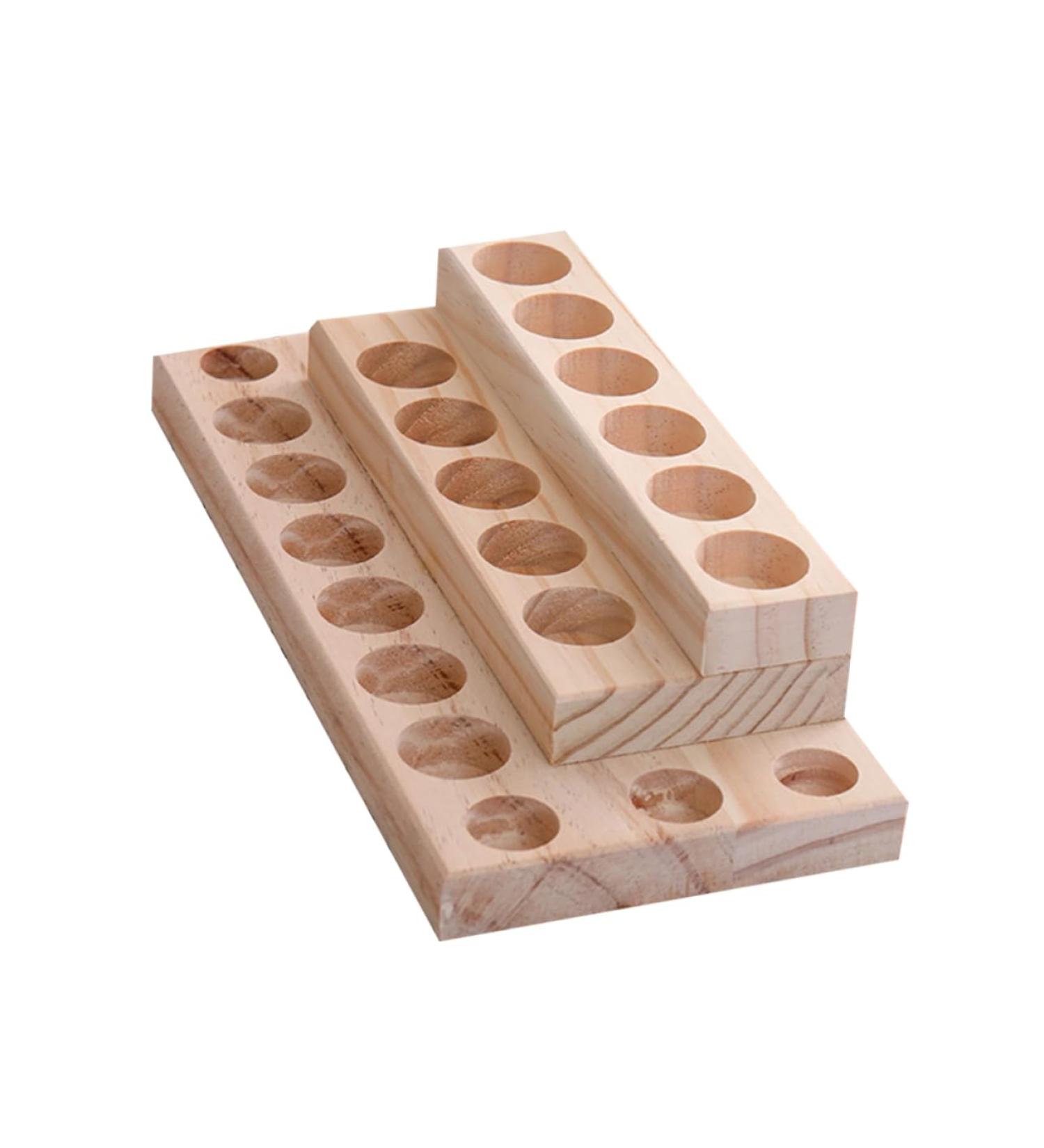  FRCOLOR FRCOLOR Nail Polish Organizer Makeup Tray Nail Polish Holder Organizer Case Solid Wood Shelf Essential Oil Box Bamboo Essential Oil - Buy Online on GoSupps.com