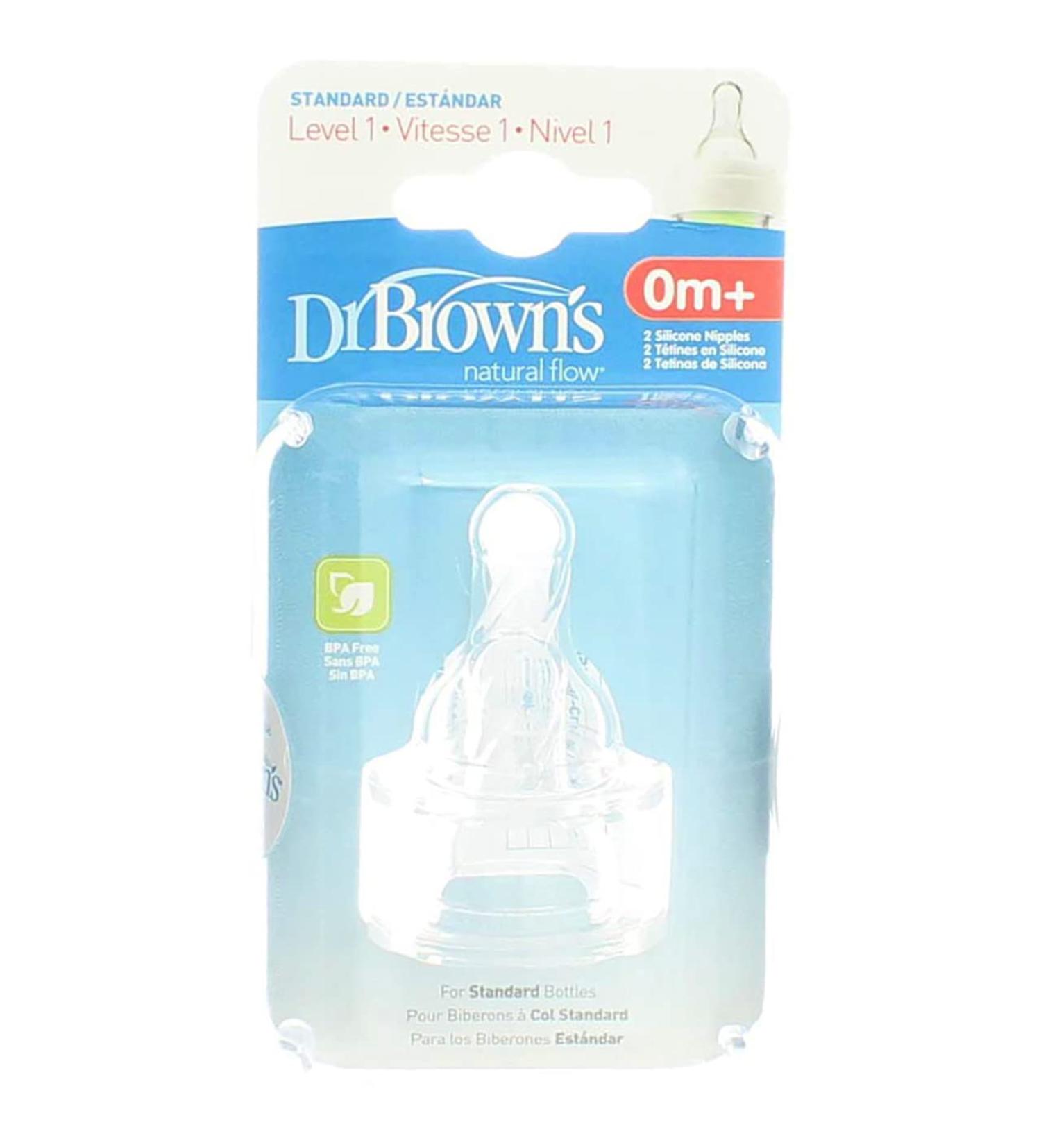 Dr. Brown's Natural Flow Level 1 Standard Nipple - Baby Unisex - Buy Online on GoSupps.com