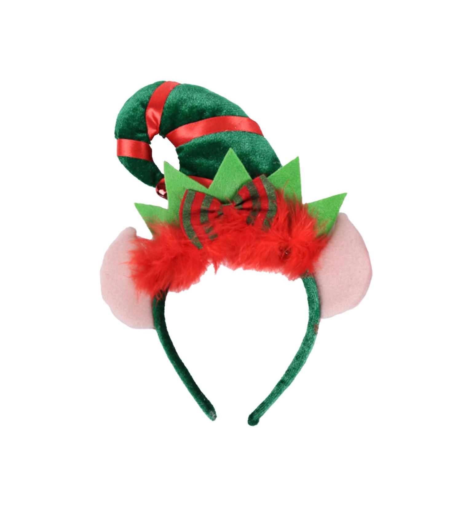 RmKbe Christmas Elf Hat Headband Xmas Hair Band Christmas Hat Hairband Elf Hat Hairband for Xmas Party Fancy Dress - Buy Online on GoSupps.com