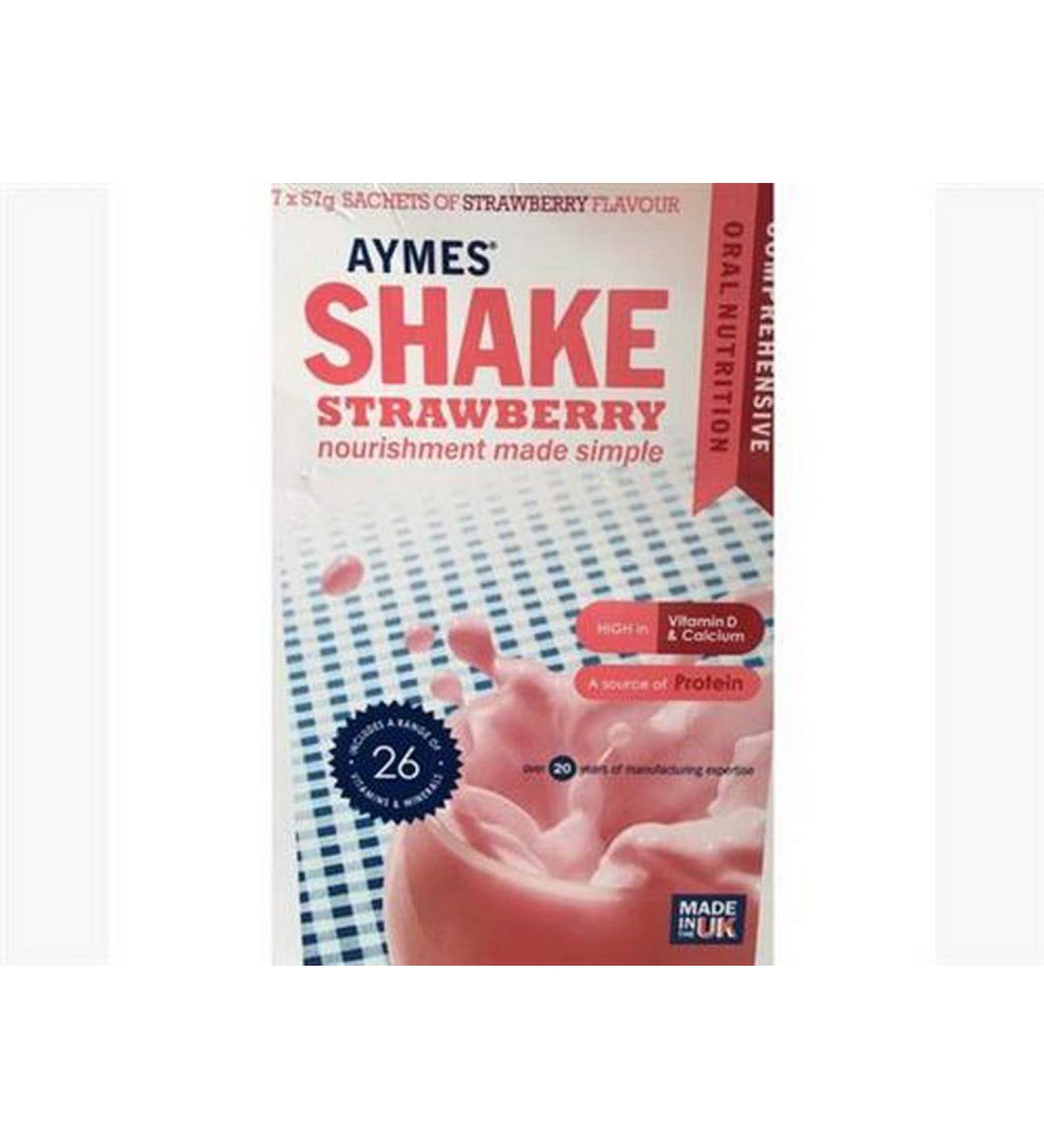 AYMES SHAKE EXTRA STRAWBERRY - 6X85G