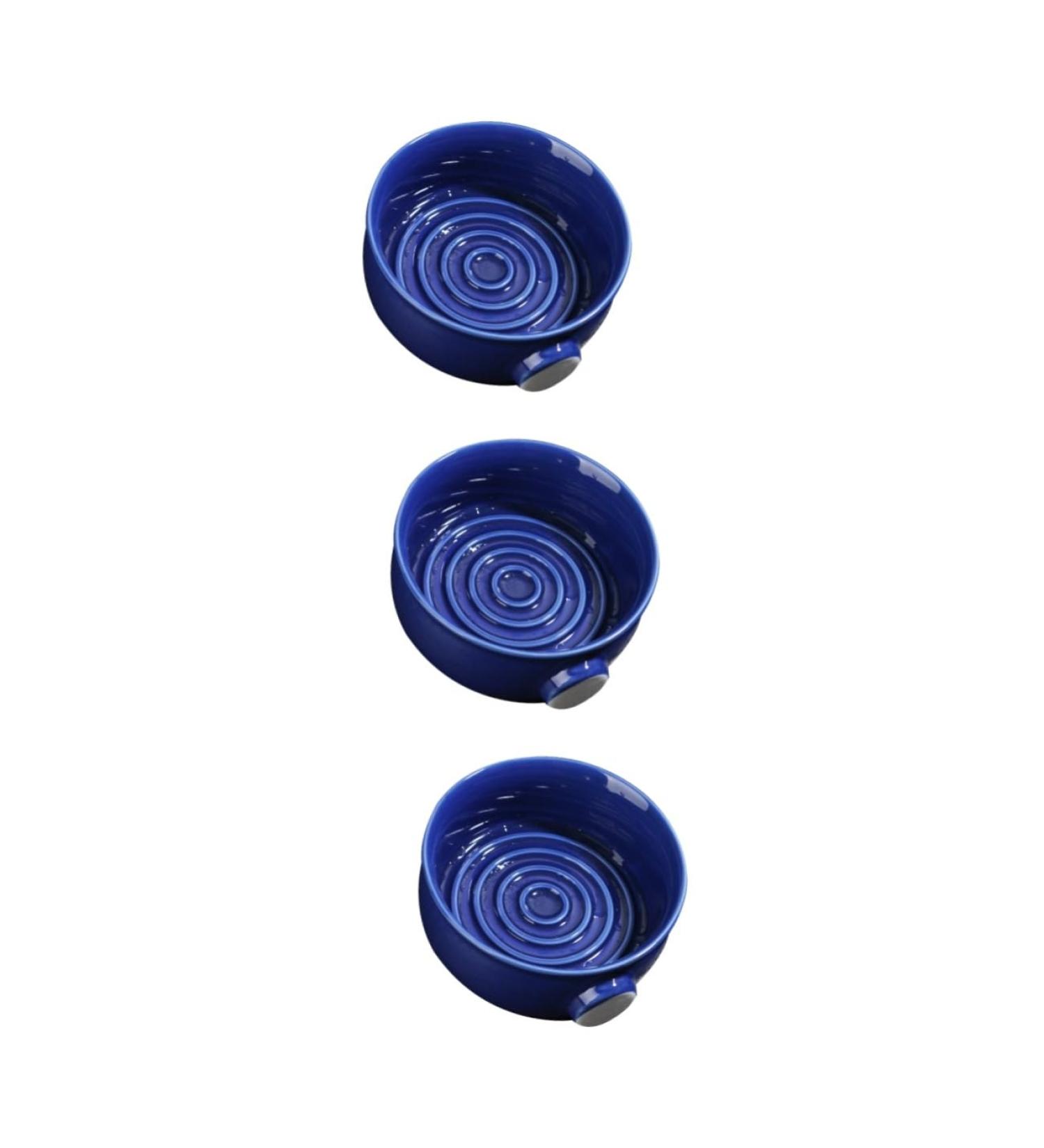 FRCOLOR 3 Pack Ceramic Shaving Cup Shells Antique Design for Razor & Foam | Travel-Friendly Shaving Accessories - Buy Online on GoSupps.com
